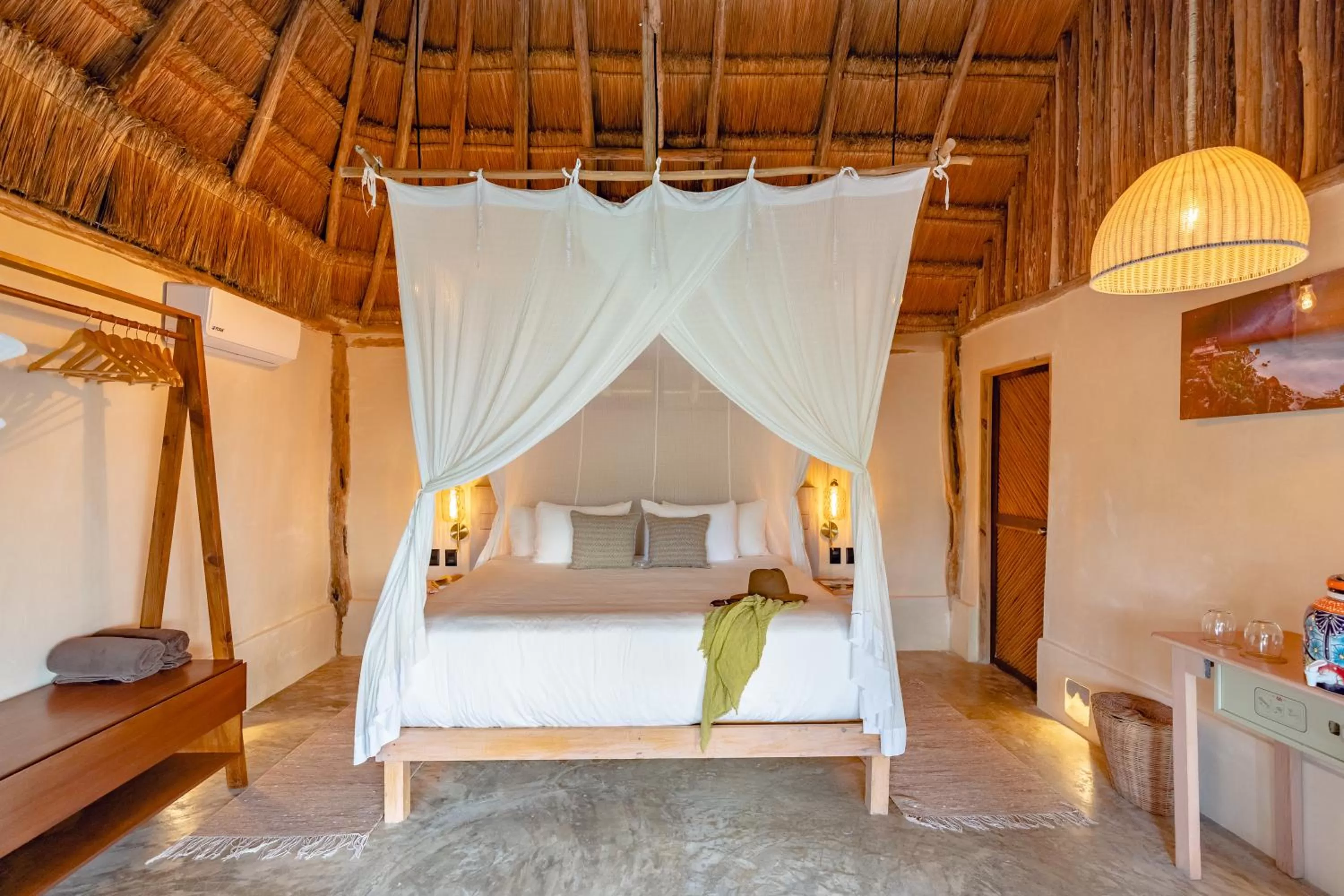 Bed in Casa Ganesh Tulum-Beachfront hotel by Ahau Collection