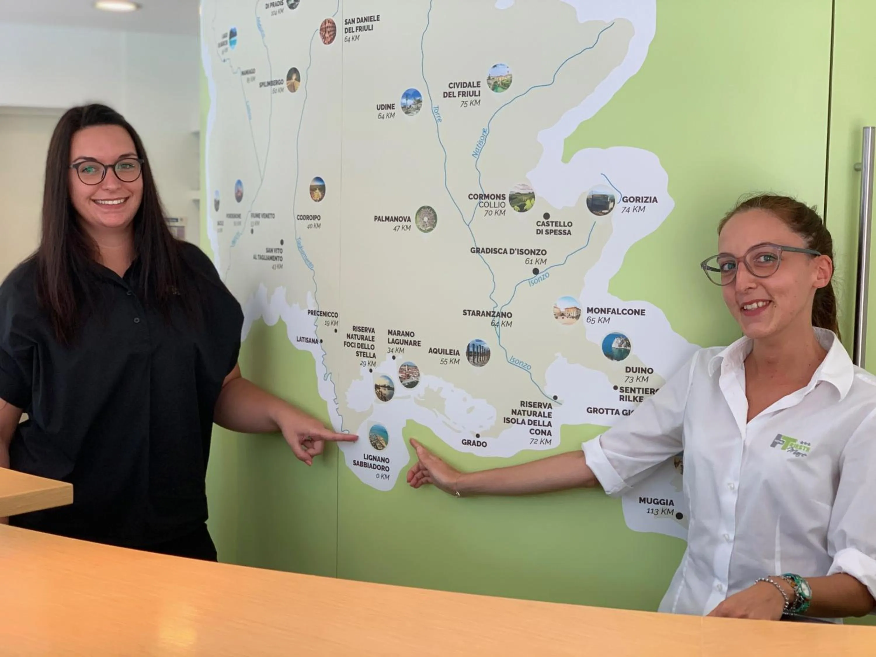 Lobby or reception in Hotel Trieste Mare