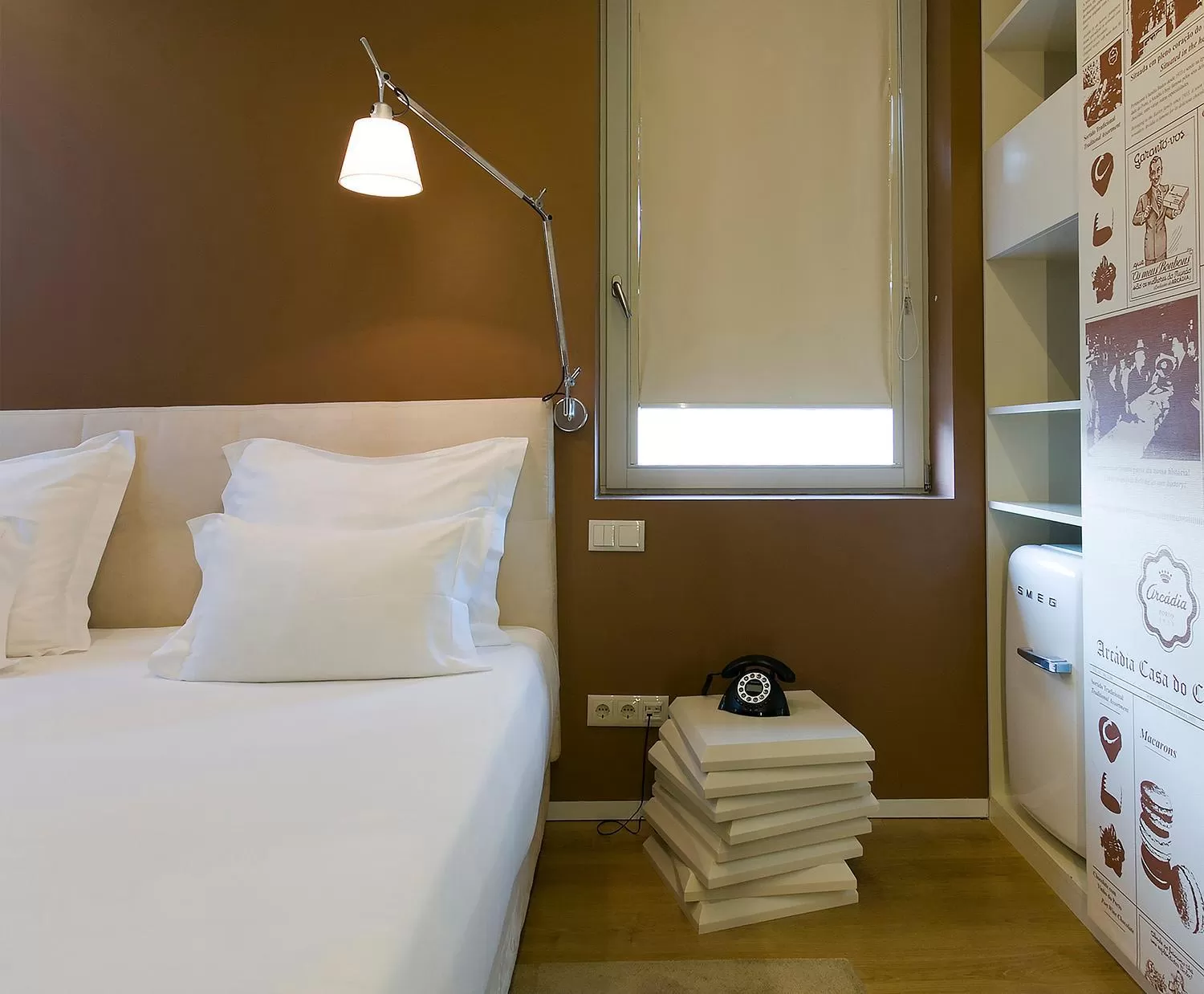 Decorative detail, Bed in Hotel Fabrica do Chocolate