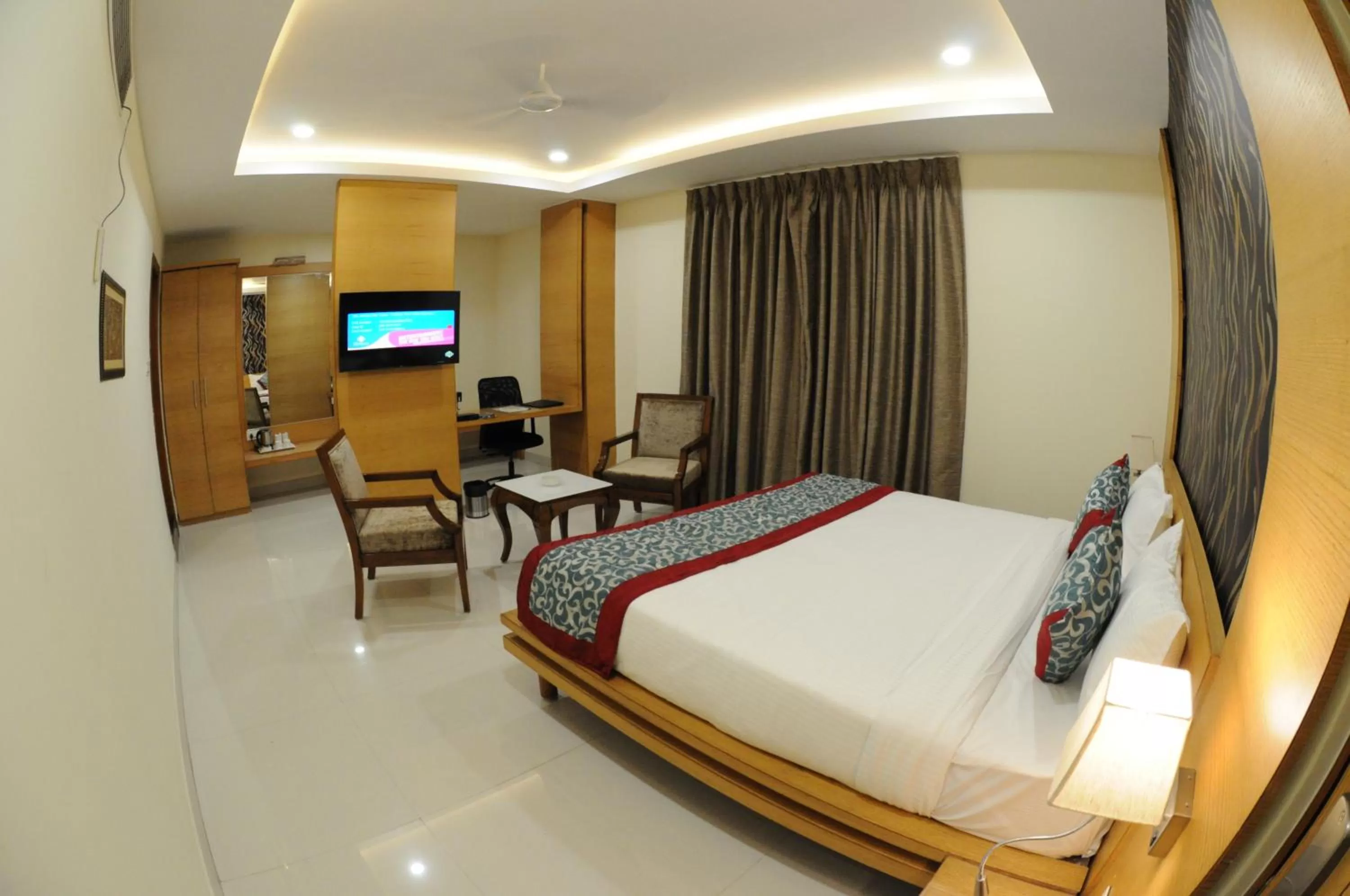 Bed in Hotel Grand Rajputana