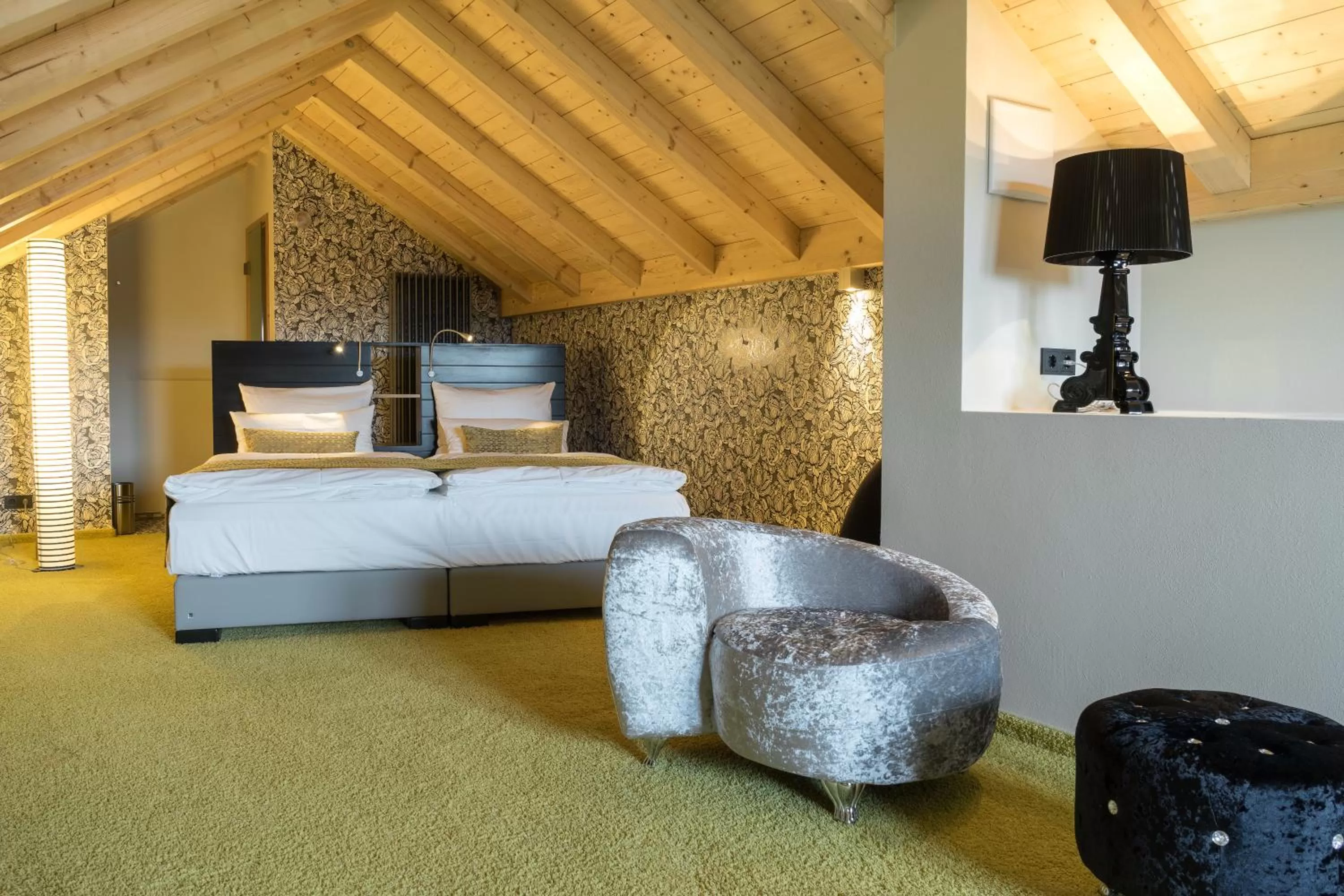 Bed in Das Freiberg Romantikhotel