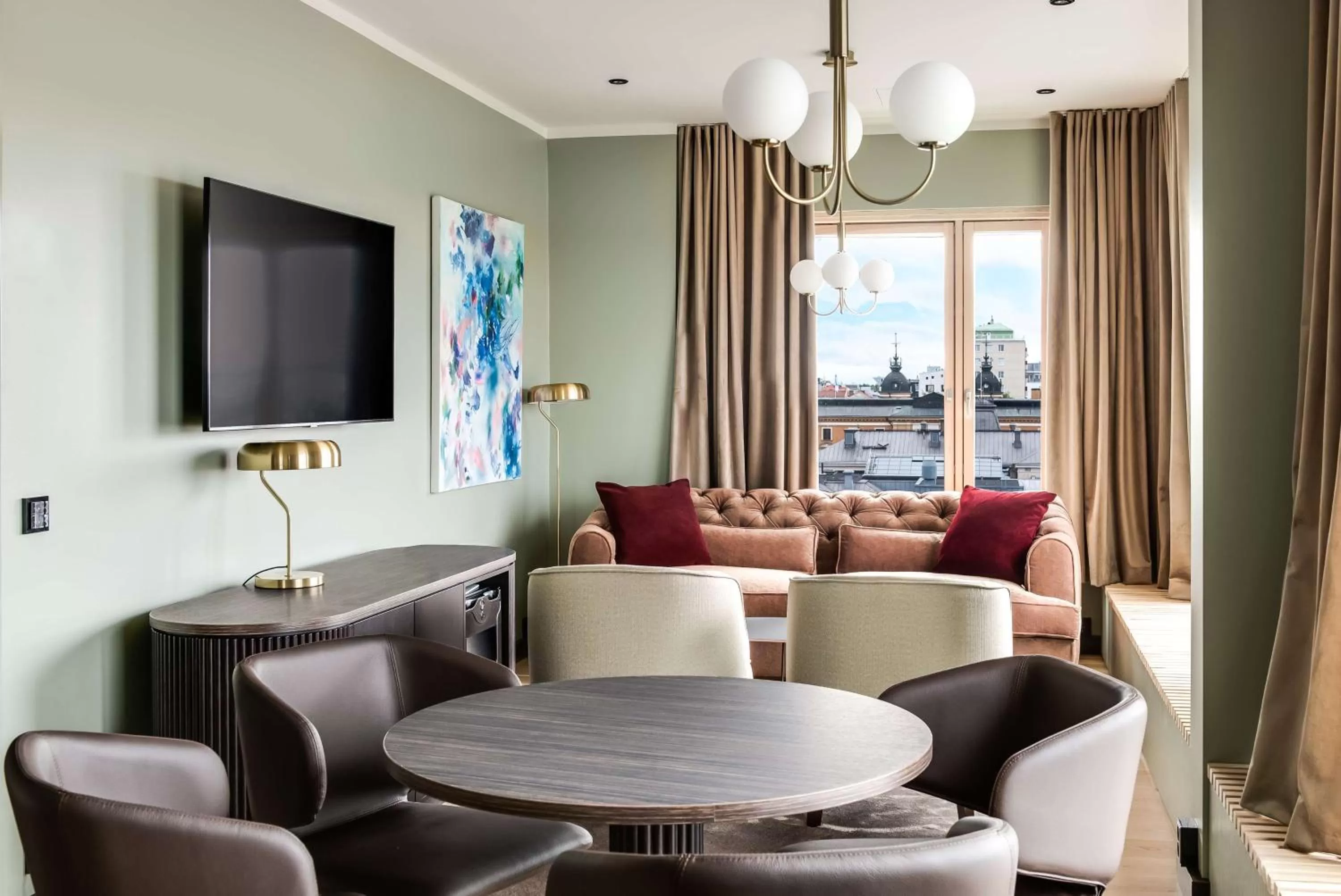 Seating area in Radisson Blu Hotel, Oulu