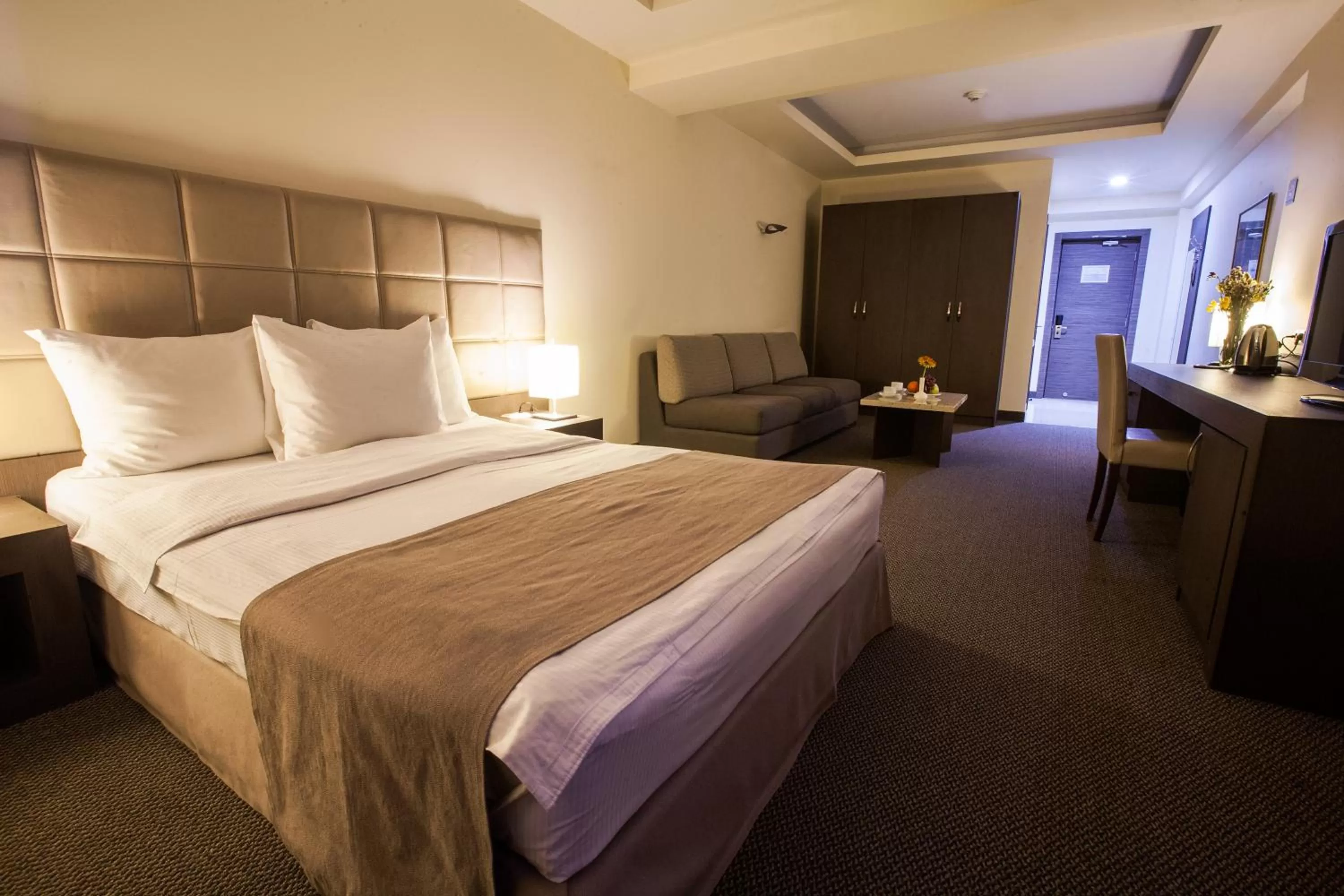 Bed in Aviatrans Hotel