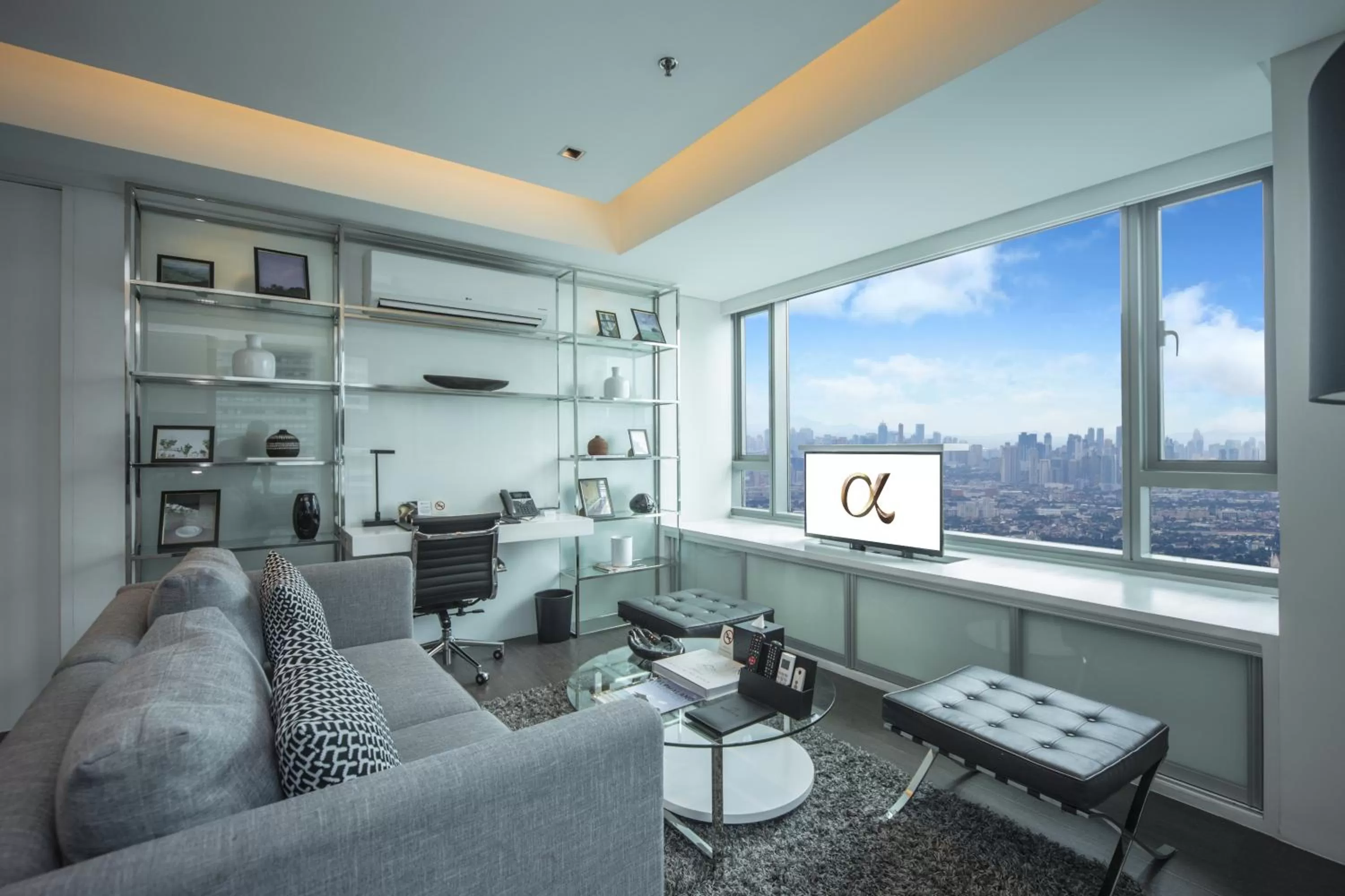 Living room in The Alpha Suites