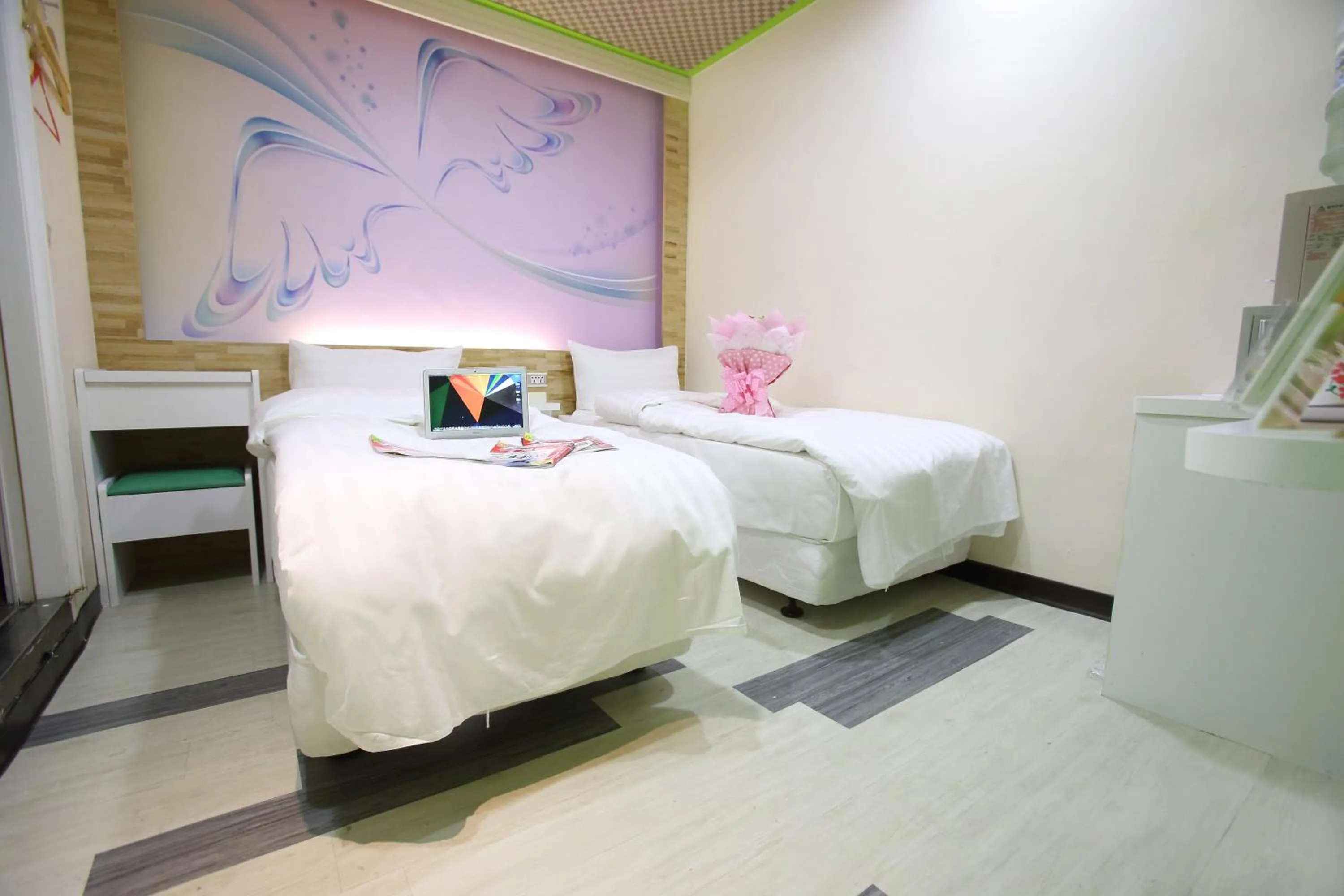 Bedroom, Bed in Clover house-自助式無人旅店