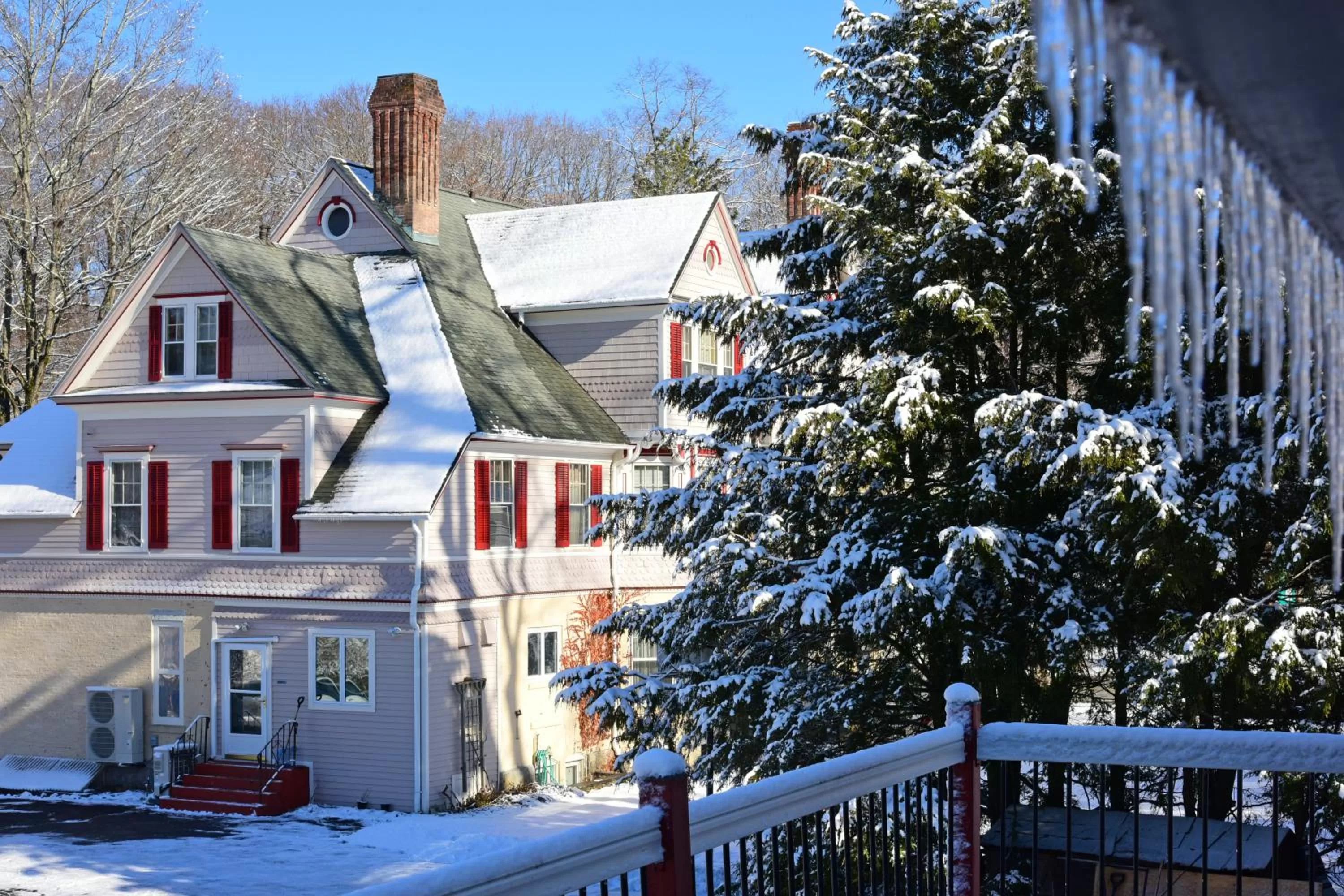 Property building, Winter in Wainwright Inn
