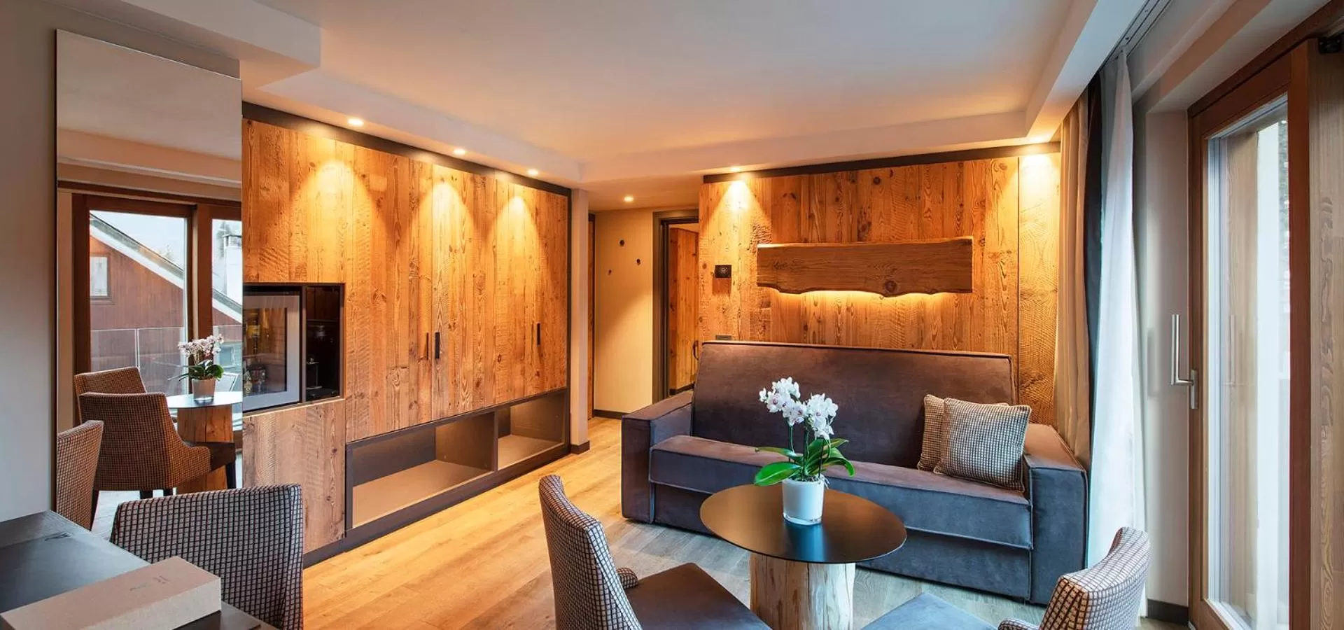 Living room in Le Massif Hotel & Lodge Courmayeur The Leading Hotels of the World