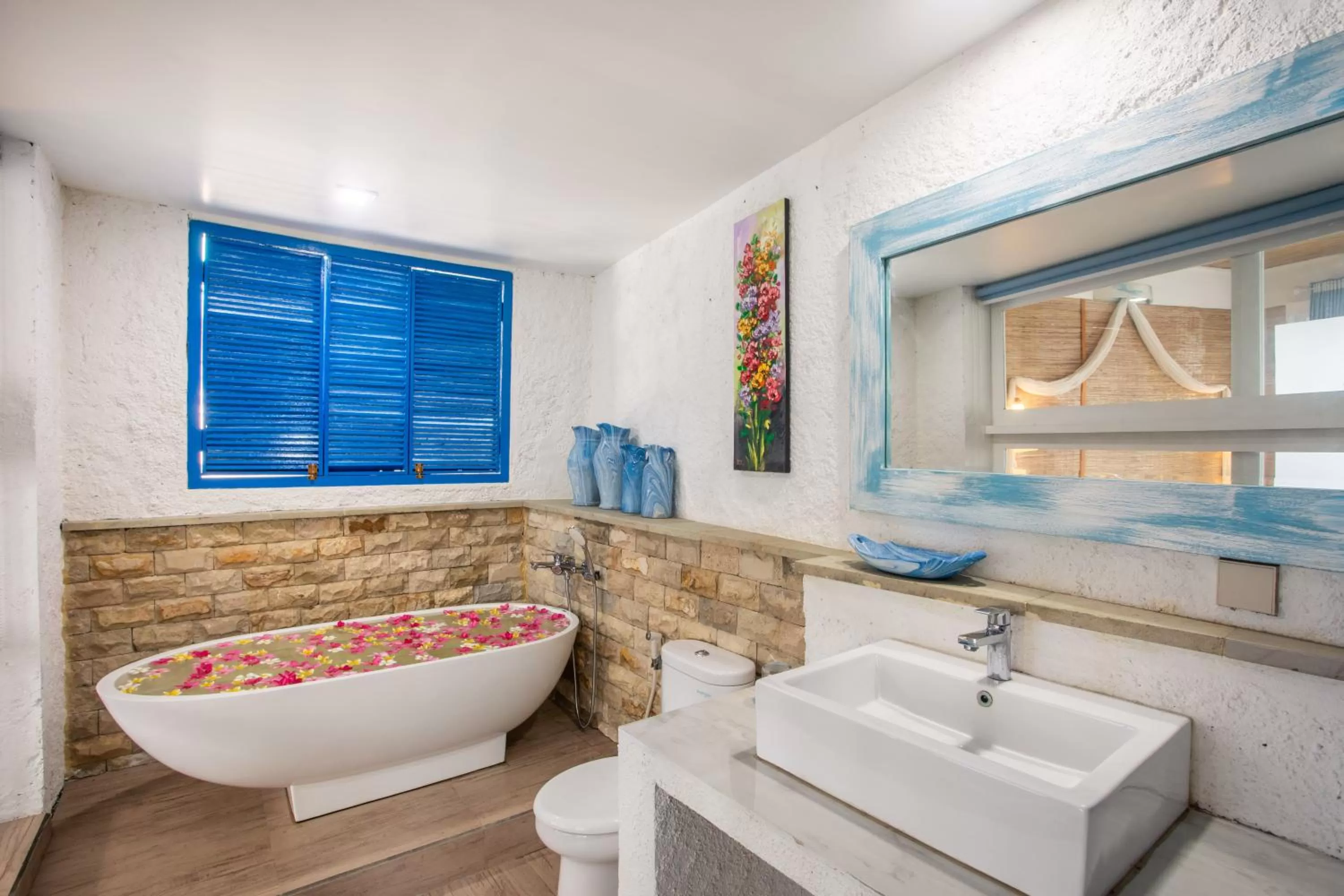 Bathroom in Santorini Beach Resort