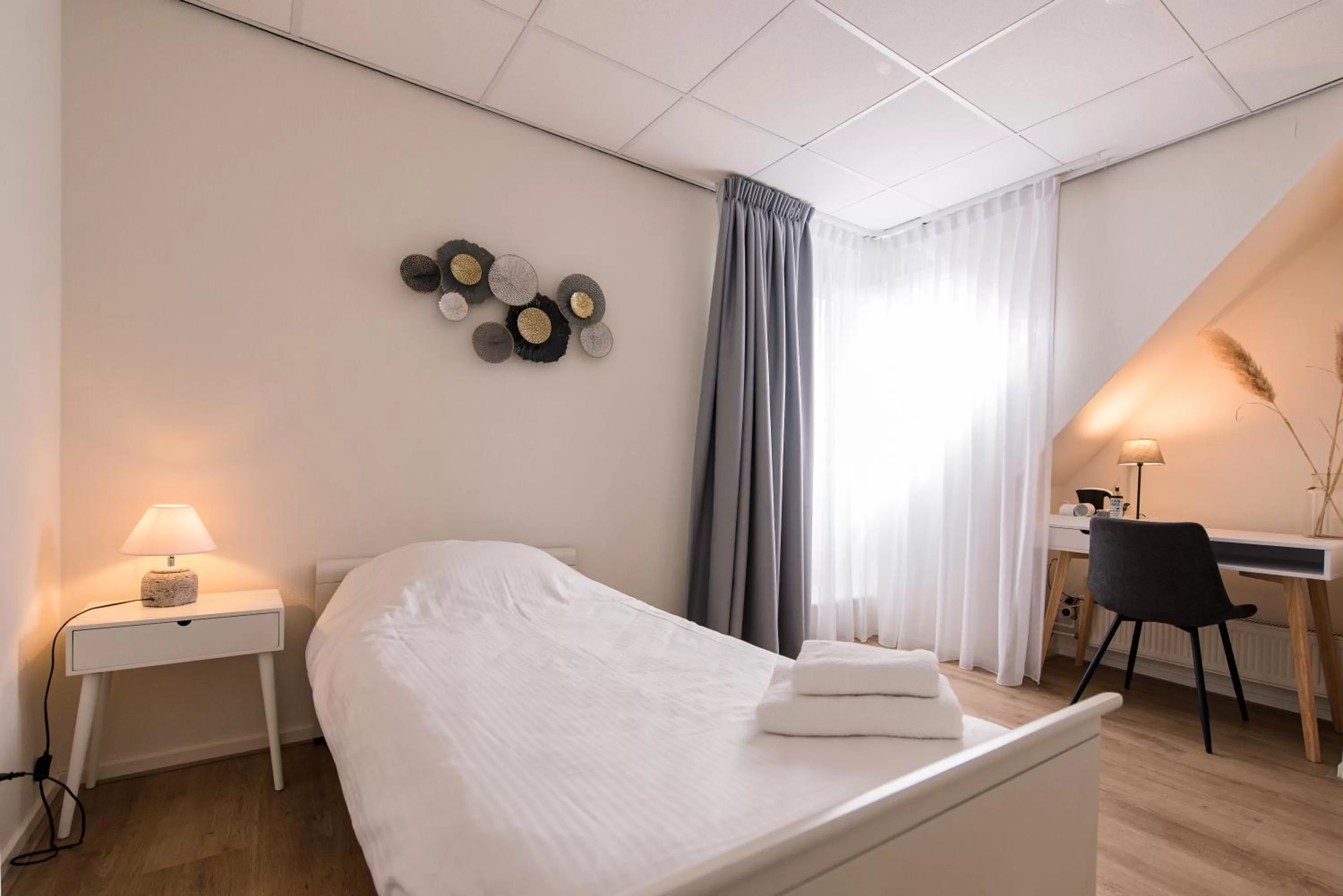 Bed in Hotel-Restaurant De Walvisvaarder