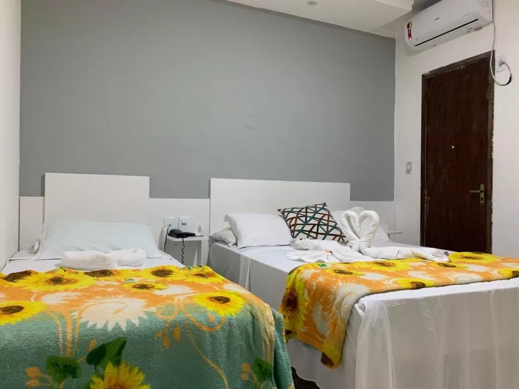 Bed in Pousada Verdes Mares