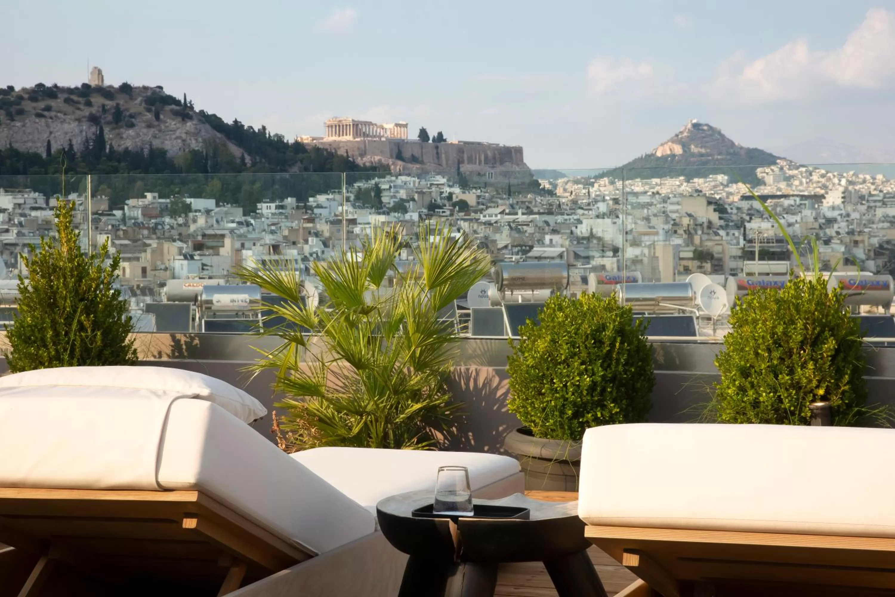 Balcony/Terrace in Supreme Luxury Suites by Athens Stay