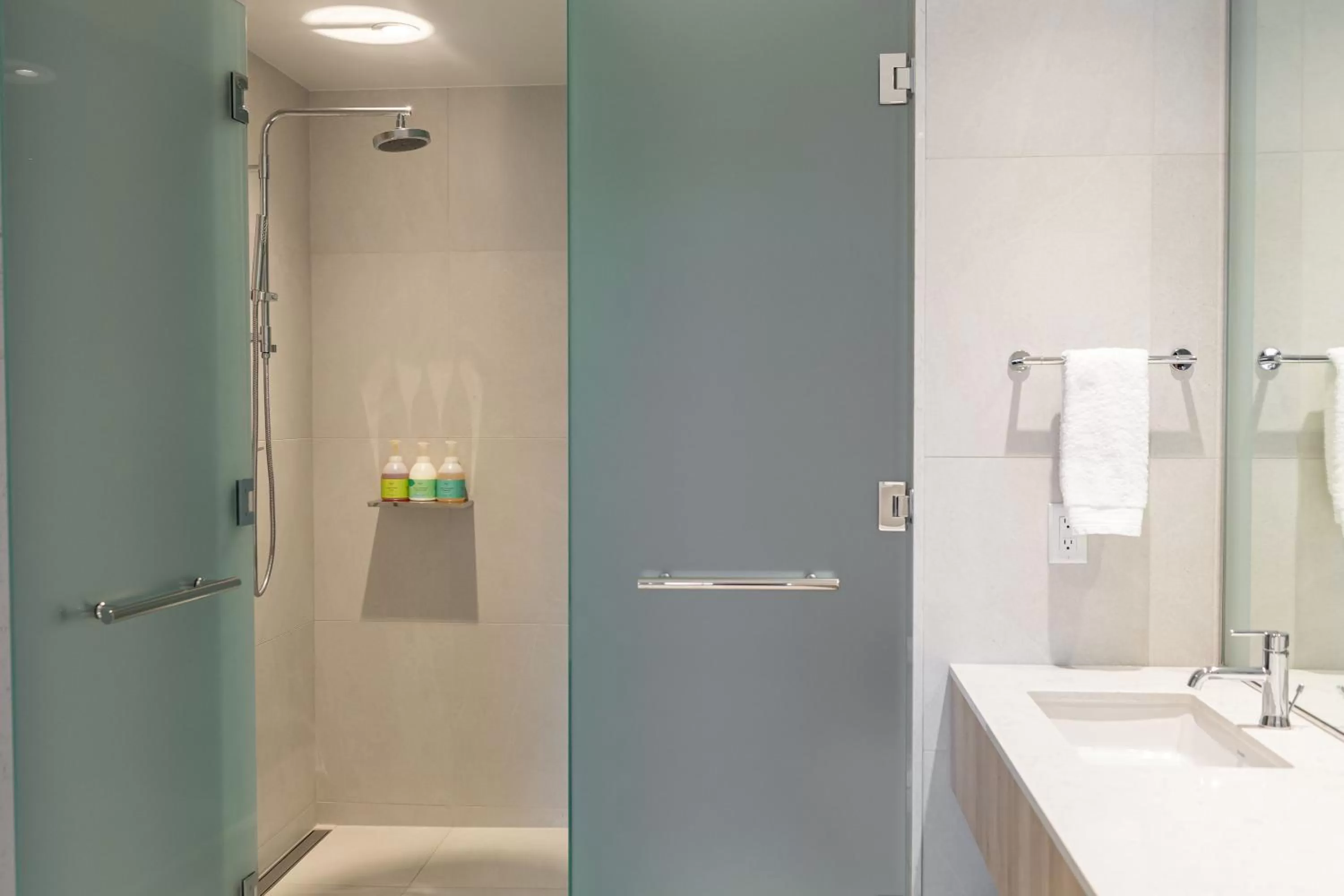 Shower in Headwaters Lodge at Eagle Ranch Resort