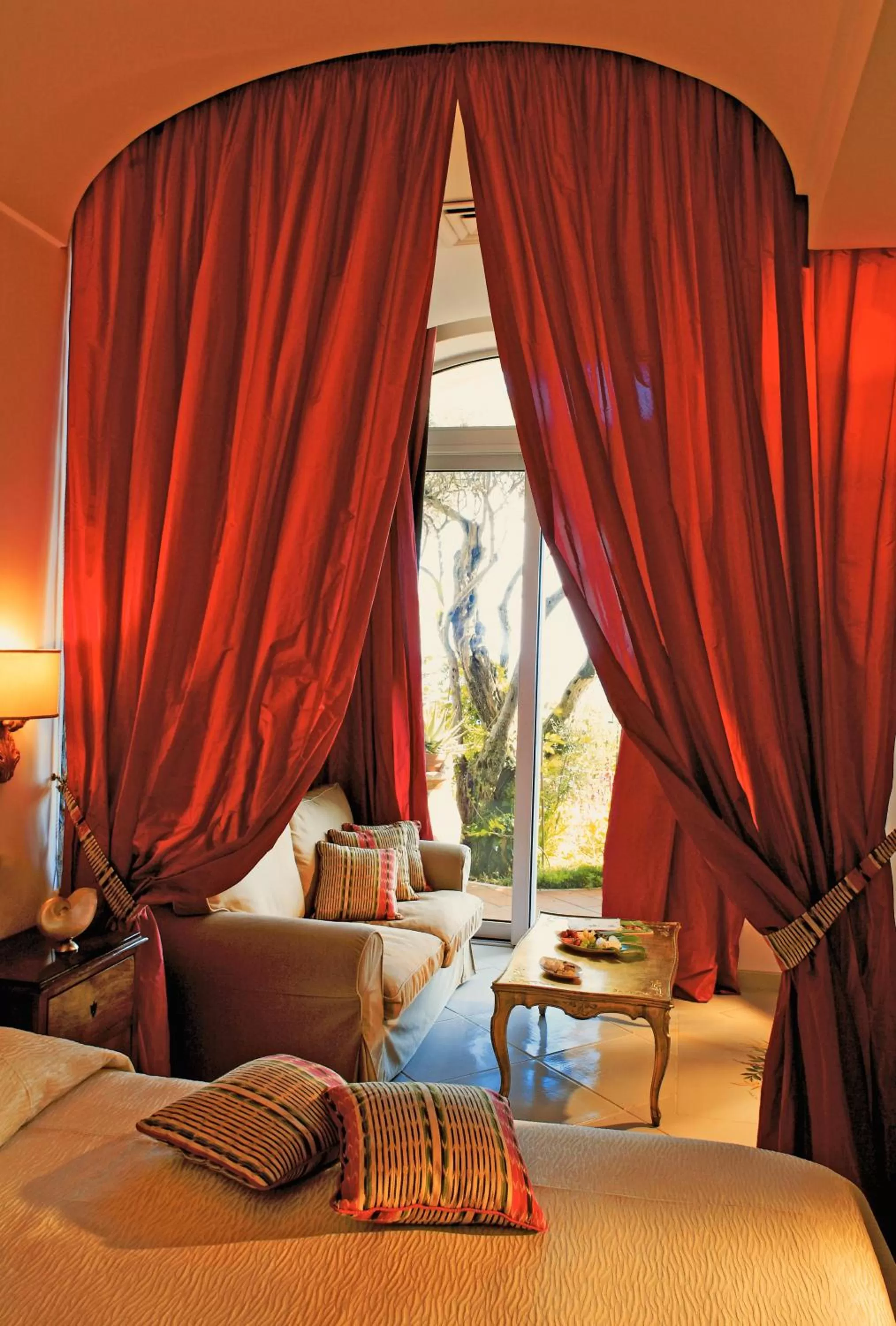 Bed in Hotel Santa Caterina