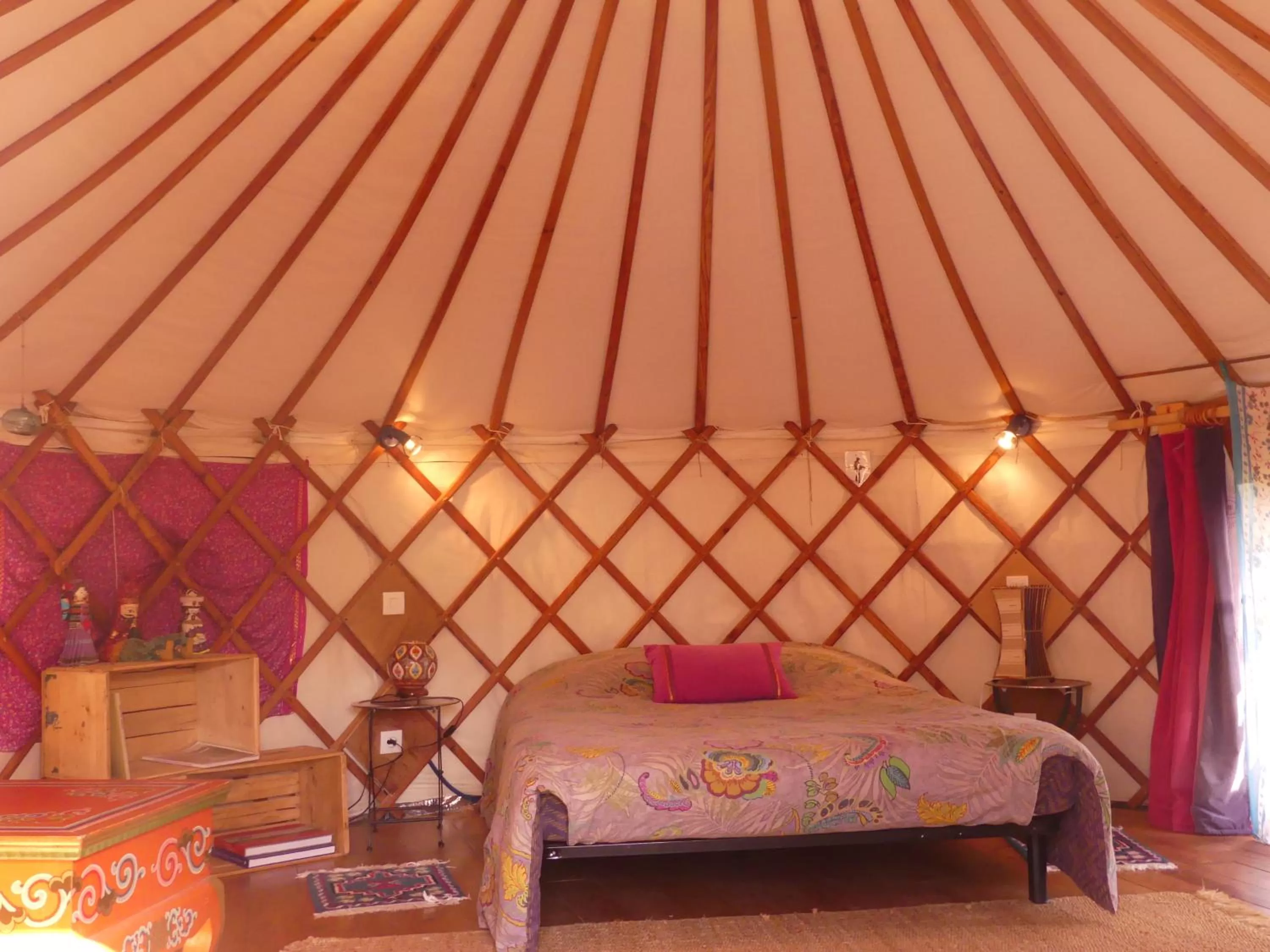 Bed in Les Yourtes d'Hôtes