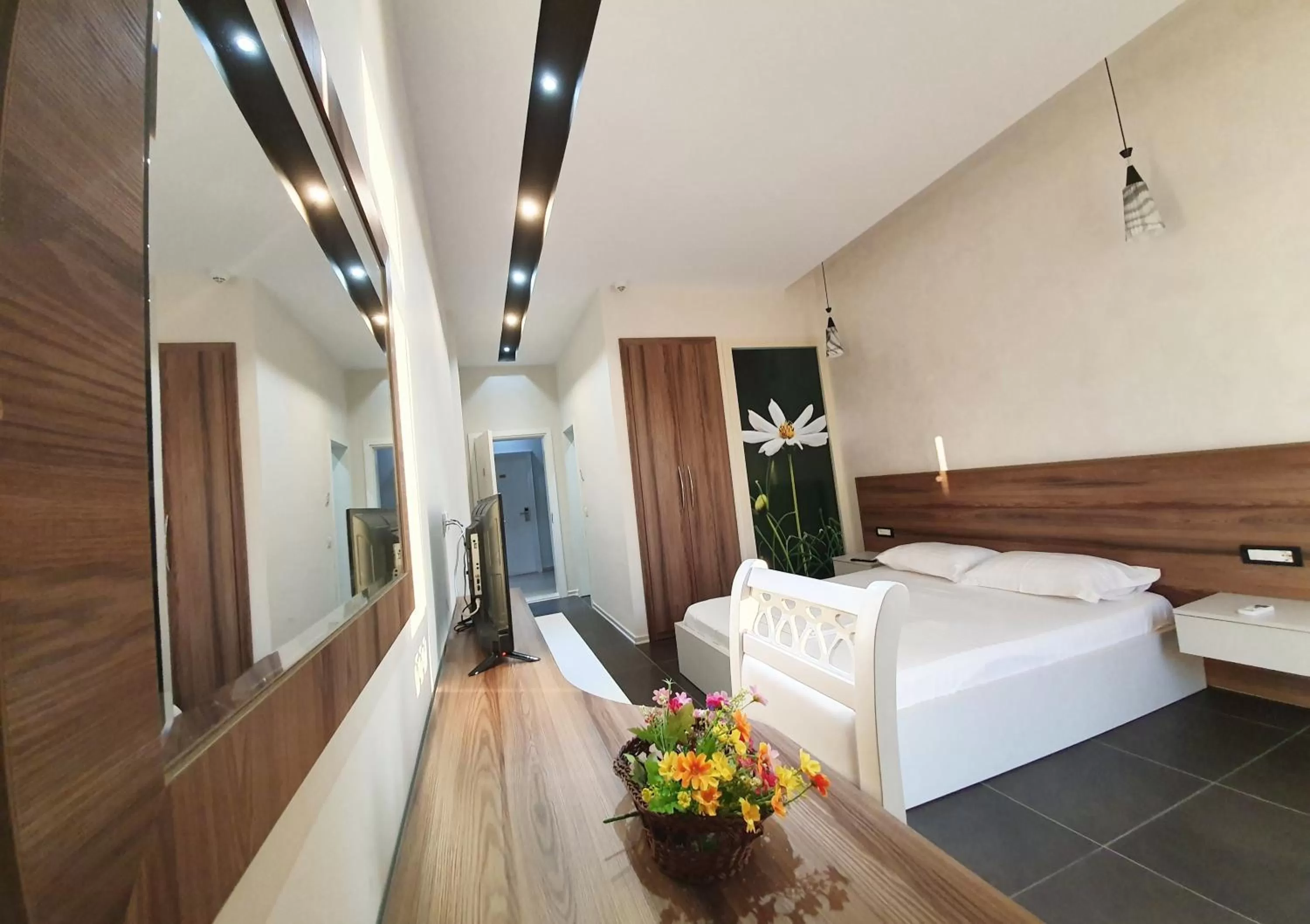 Bed in Hotel Kamomil