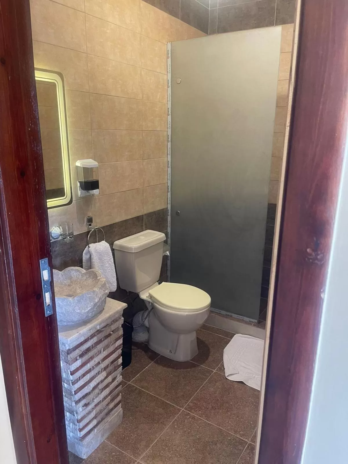 Toilet, Bathroom in King Cheops Inn - Pyramid View