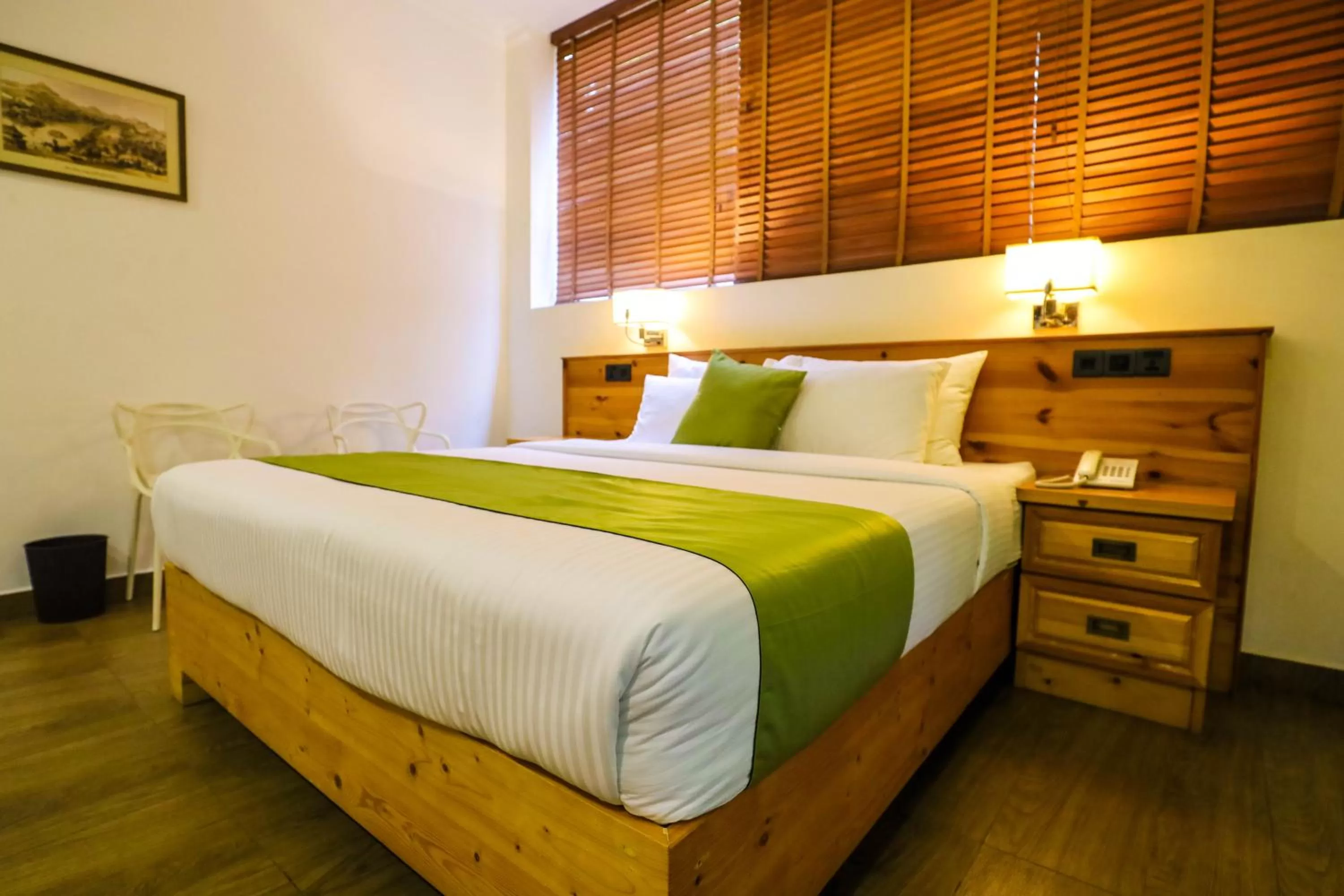 Bed in Hotel Ganthera Kandy