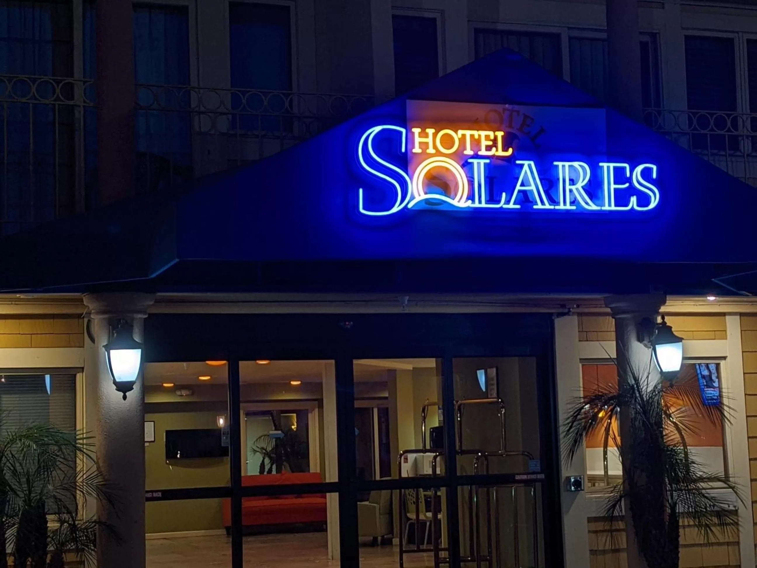 Facade/entrance in Hotel Solares