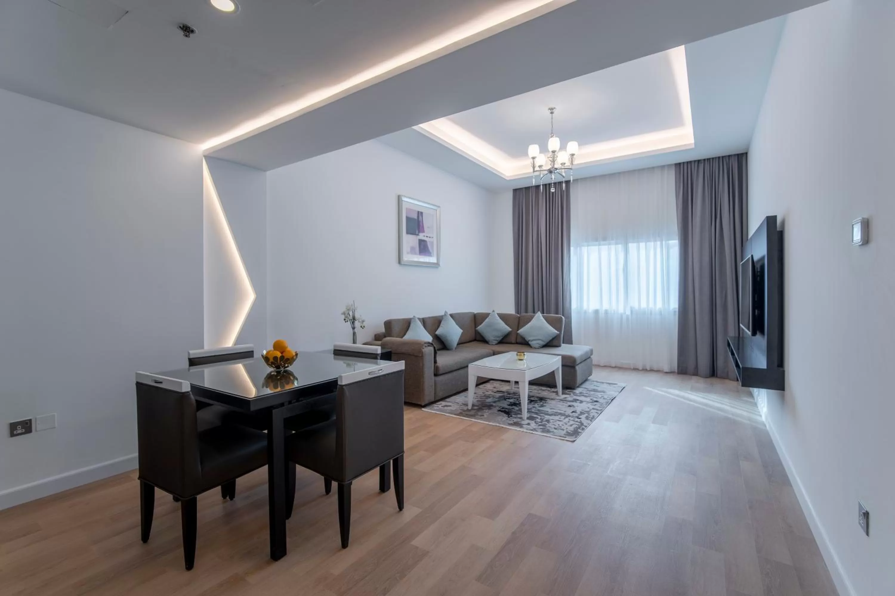 Living room in Rose Garden Hotel Apartments - Al Barsha, Near Metro Station