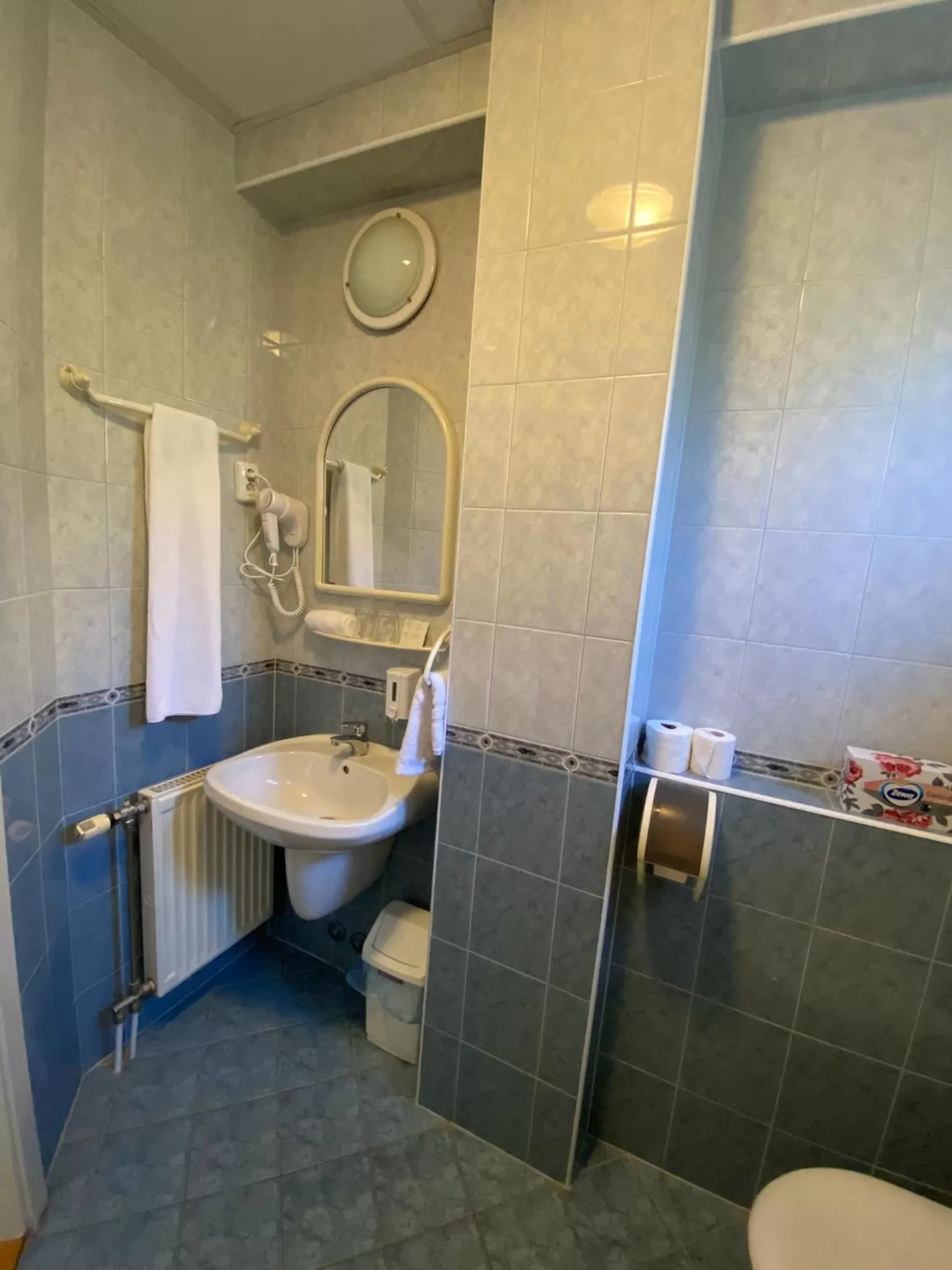 Shower in Tisza Alfa Hotel