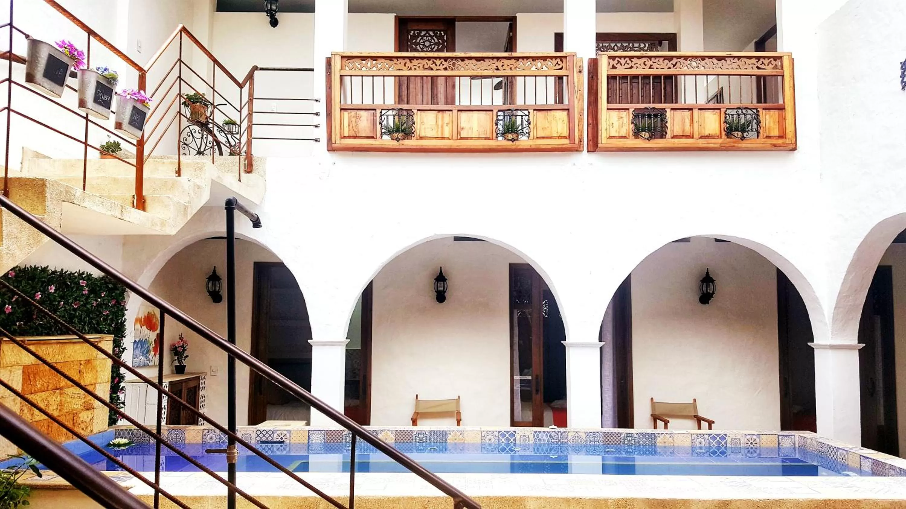 Pool view in Casa Ensueño Hogar Boutique