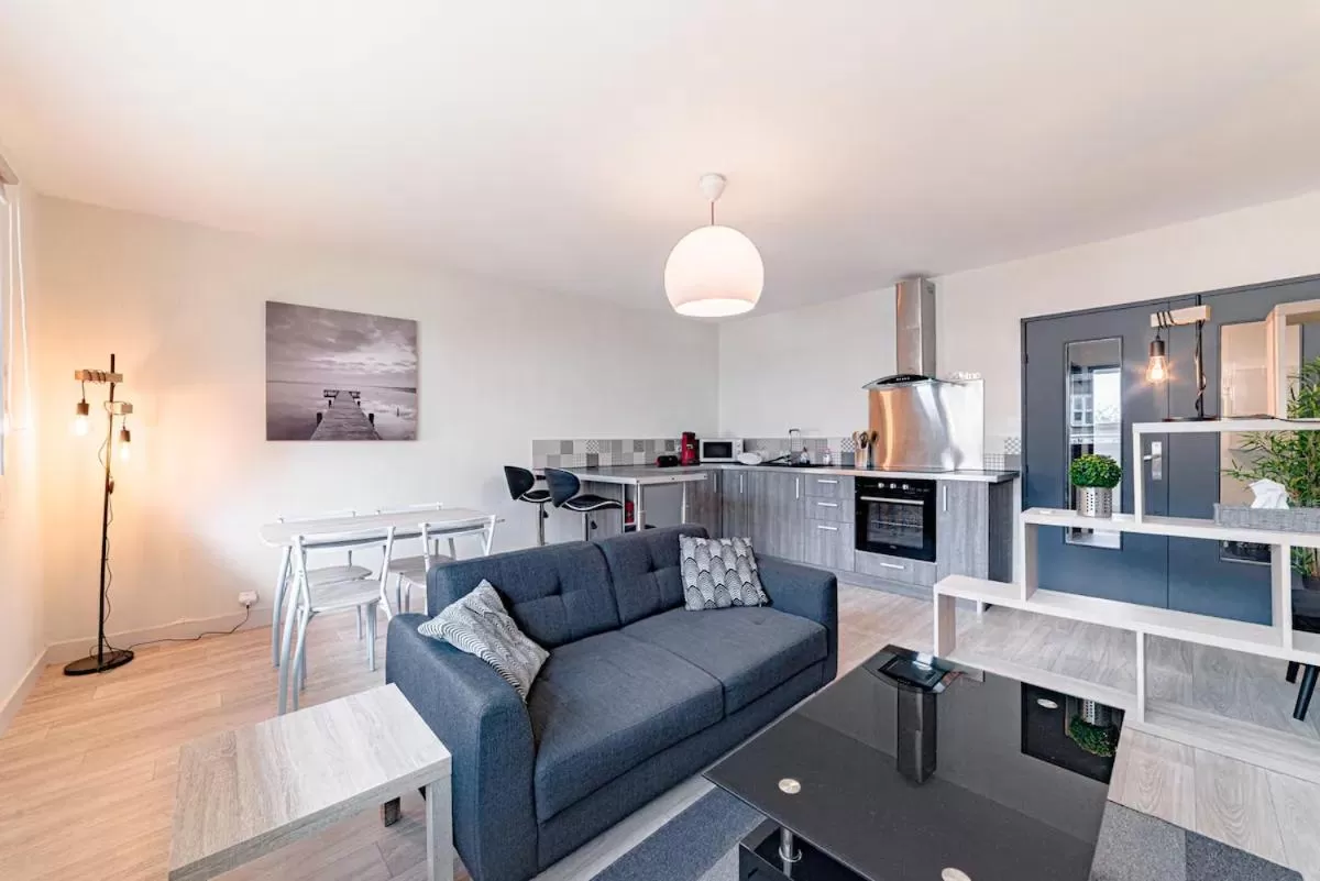 Living room, Seating Area in T2 LUMINEUX PROCHE CHU ET FAC LETTRES BEAUX ARTS Dutreix 2