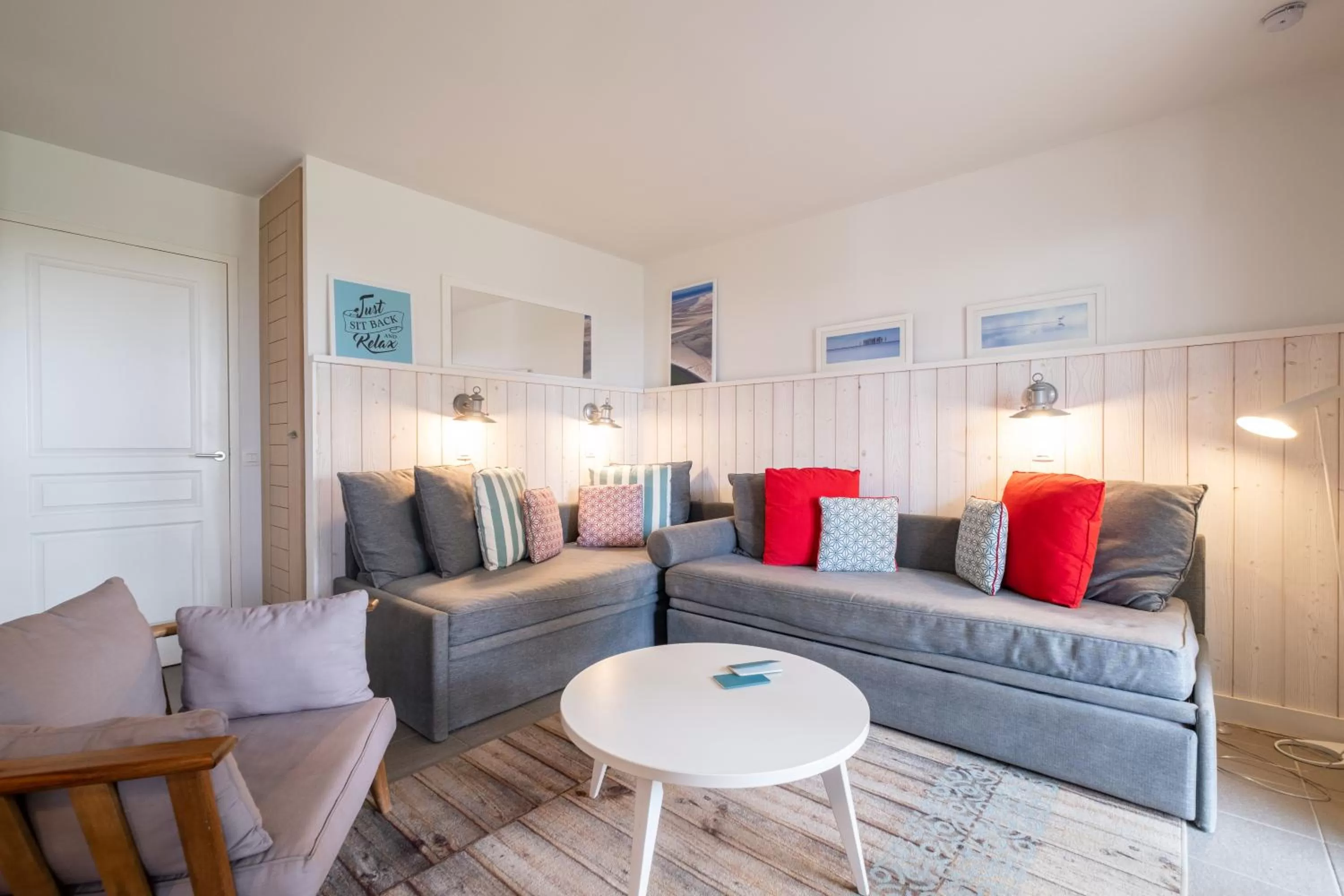 Living room in Pierre & Vacances Premium Résidence de la Plage