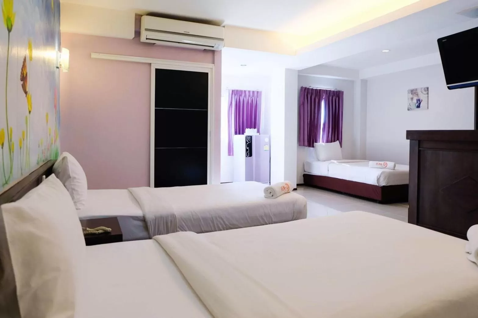 Bedroom, Bed in Fun-D City View SHA Plus
