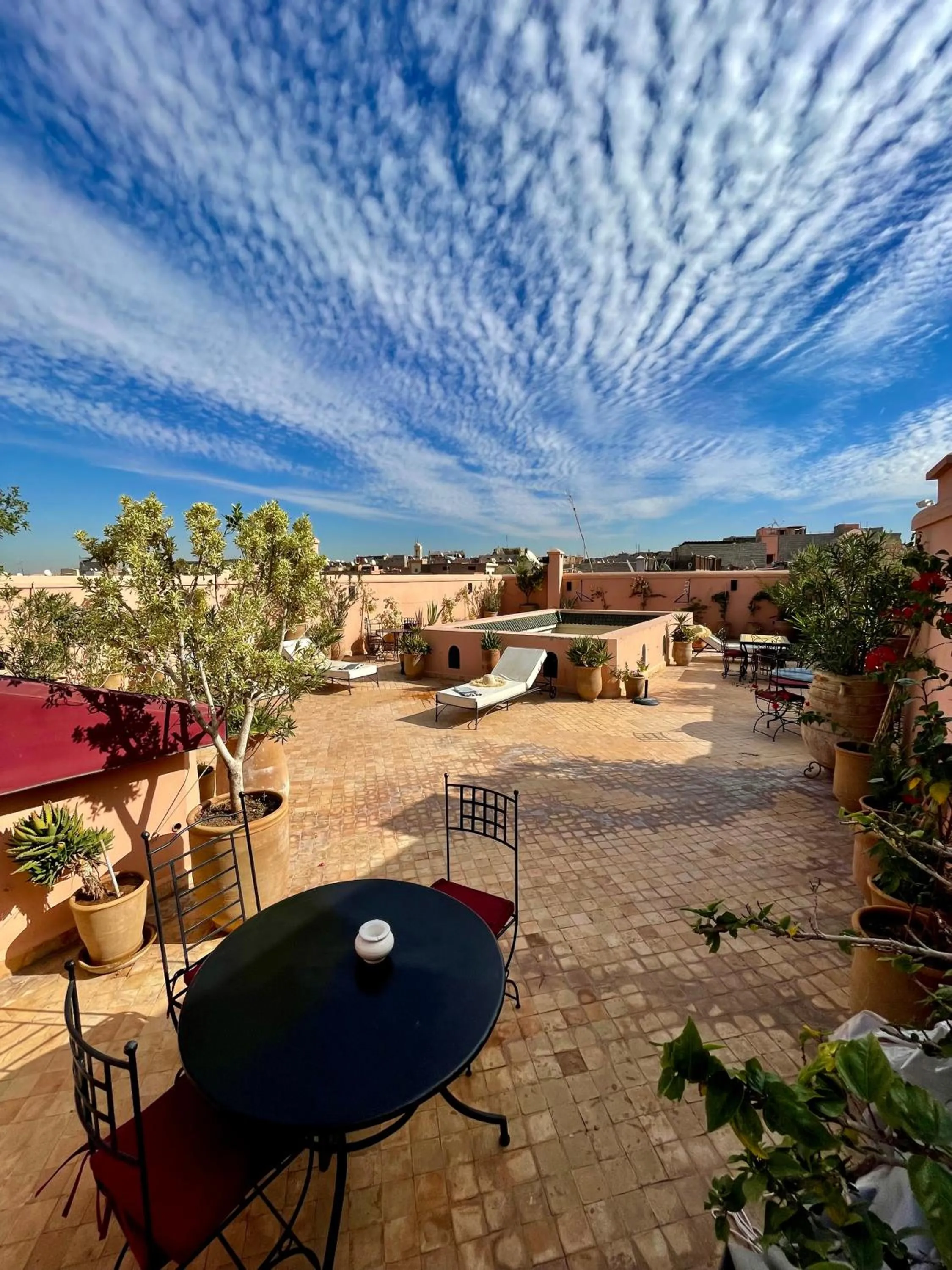 Balcony/Terrace in Riad Dar Foundouk and Spa