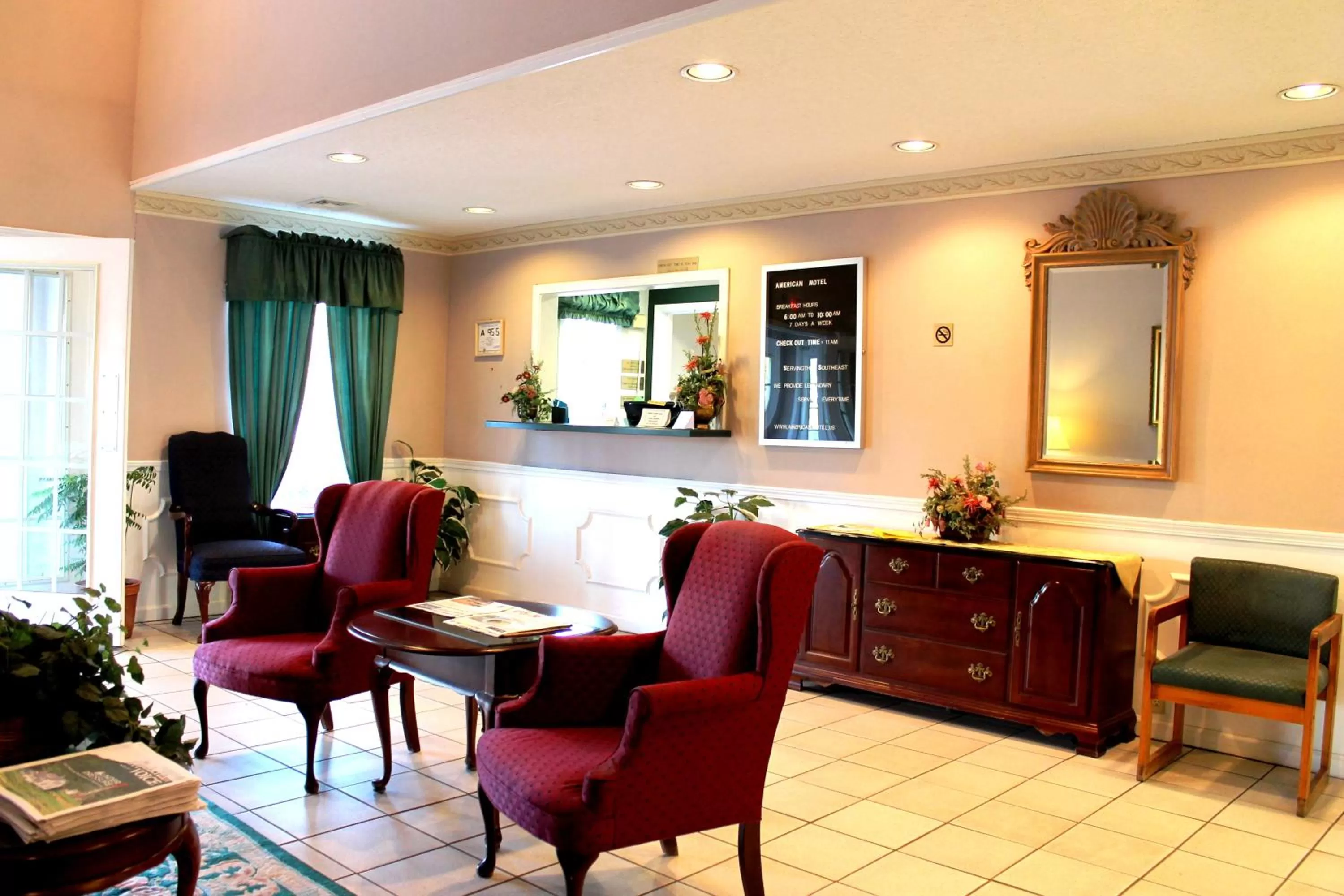 Lobby or reception in American Motel - Lenoir