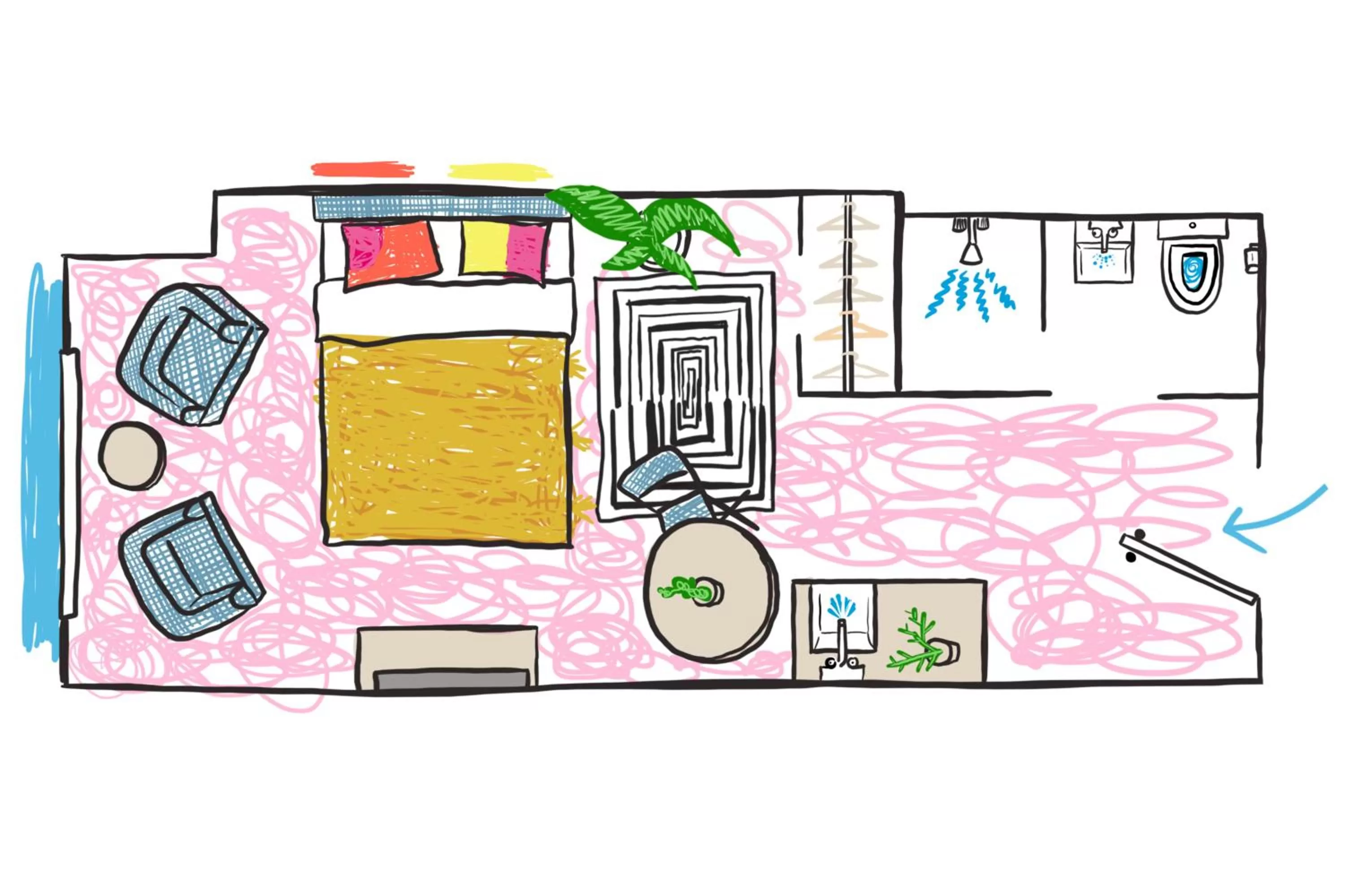 Floor plan in Penny Williamsburg