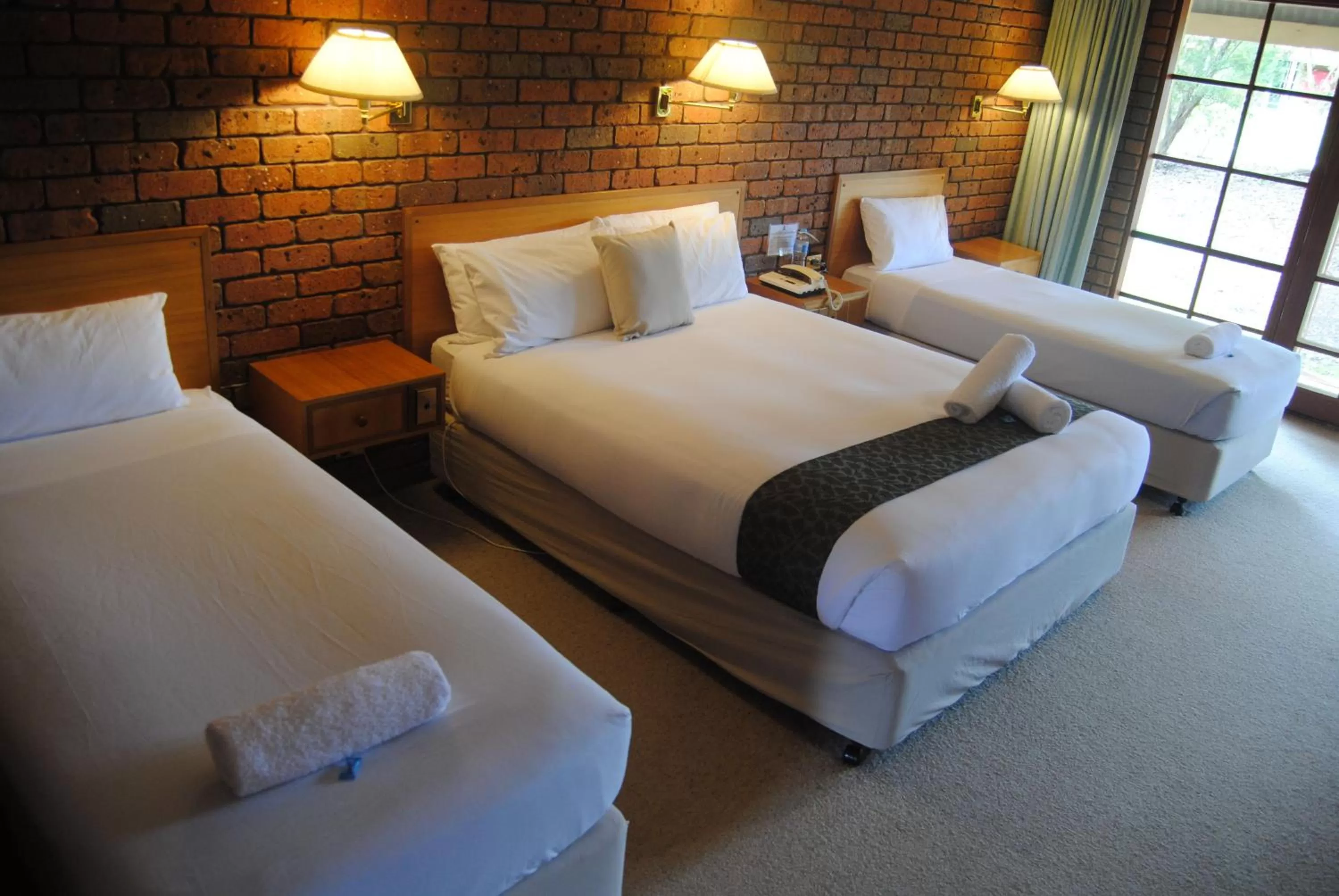 Photo of the whole room, Bed in Grange Burn Motel