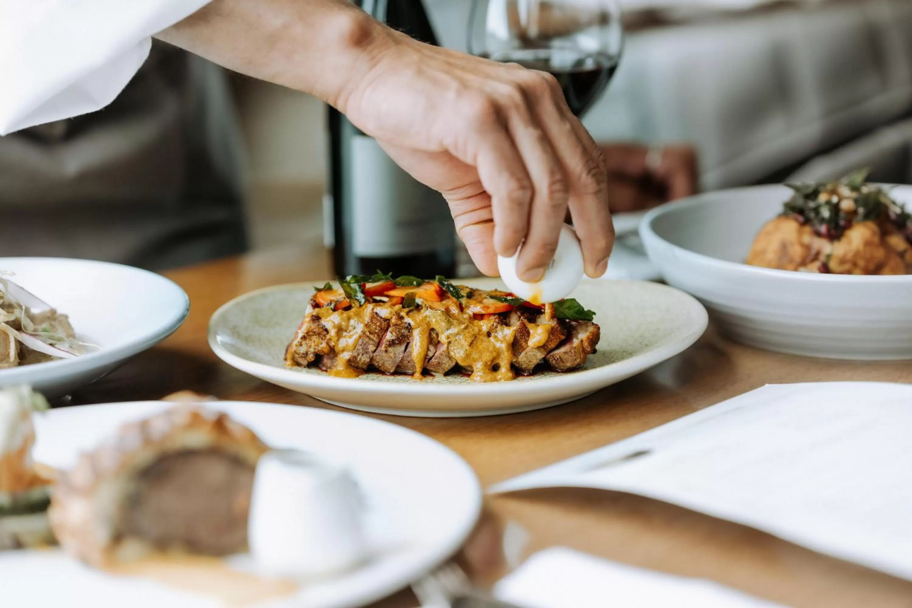 Food close-up in Copthorne Hotel Wellington, Oriental Bay