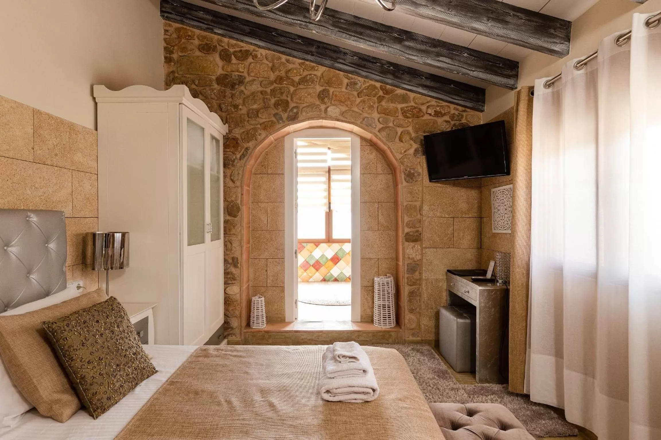 Bedroom, Bed in Casa Mistela