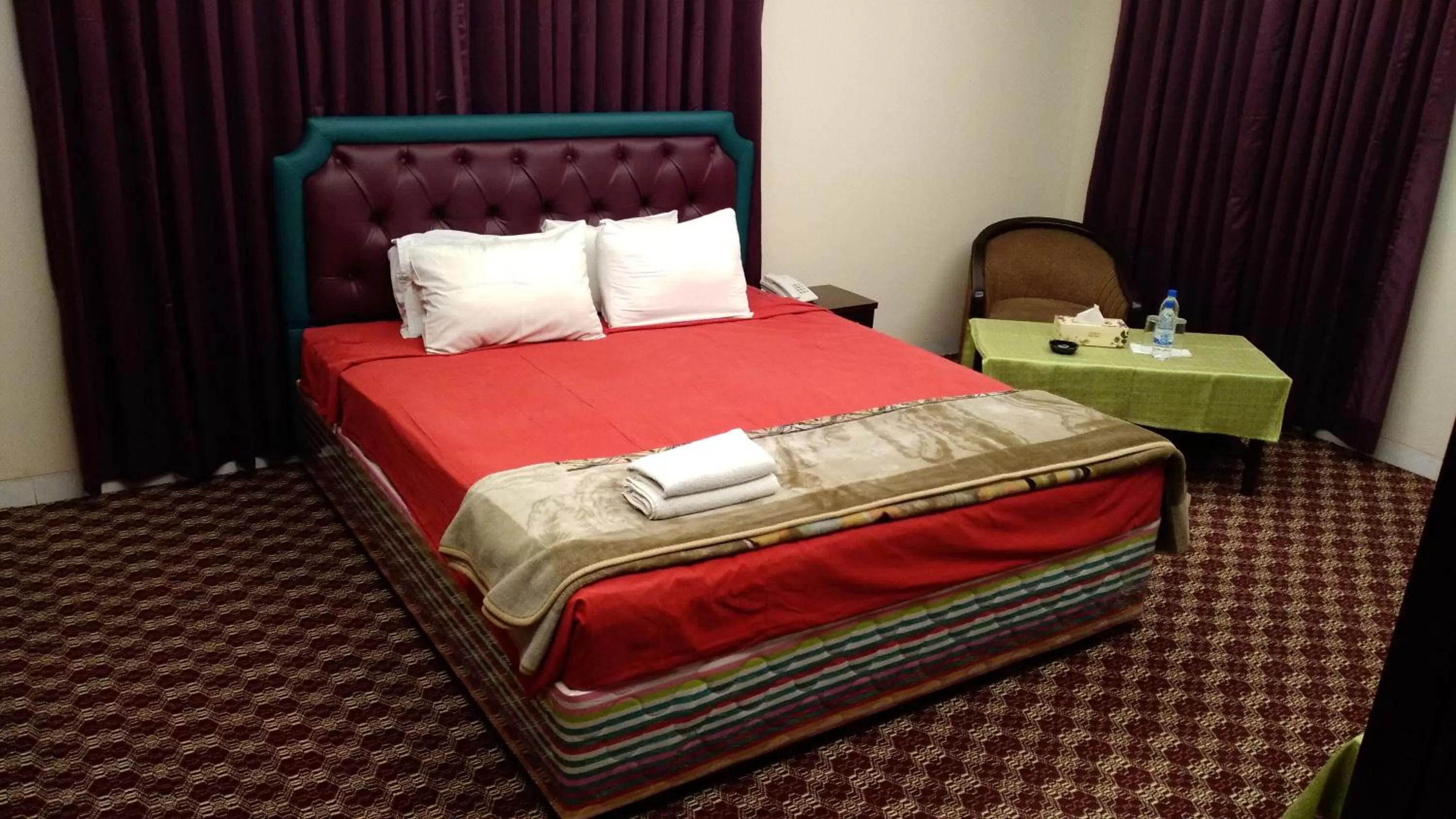 Bed in Center Point Apartment