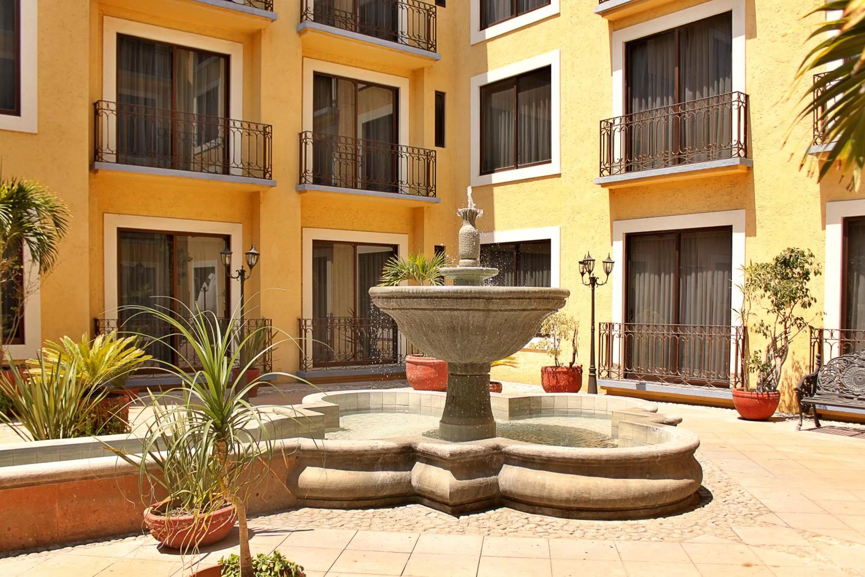 Garden, Property Building in Hotel Casa Real Tehuacan