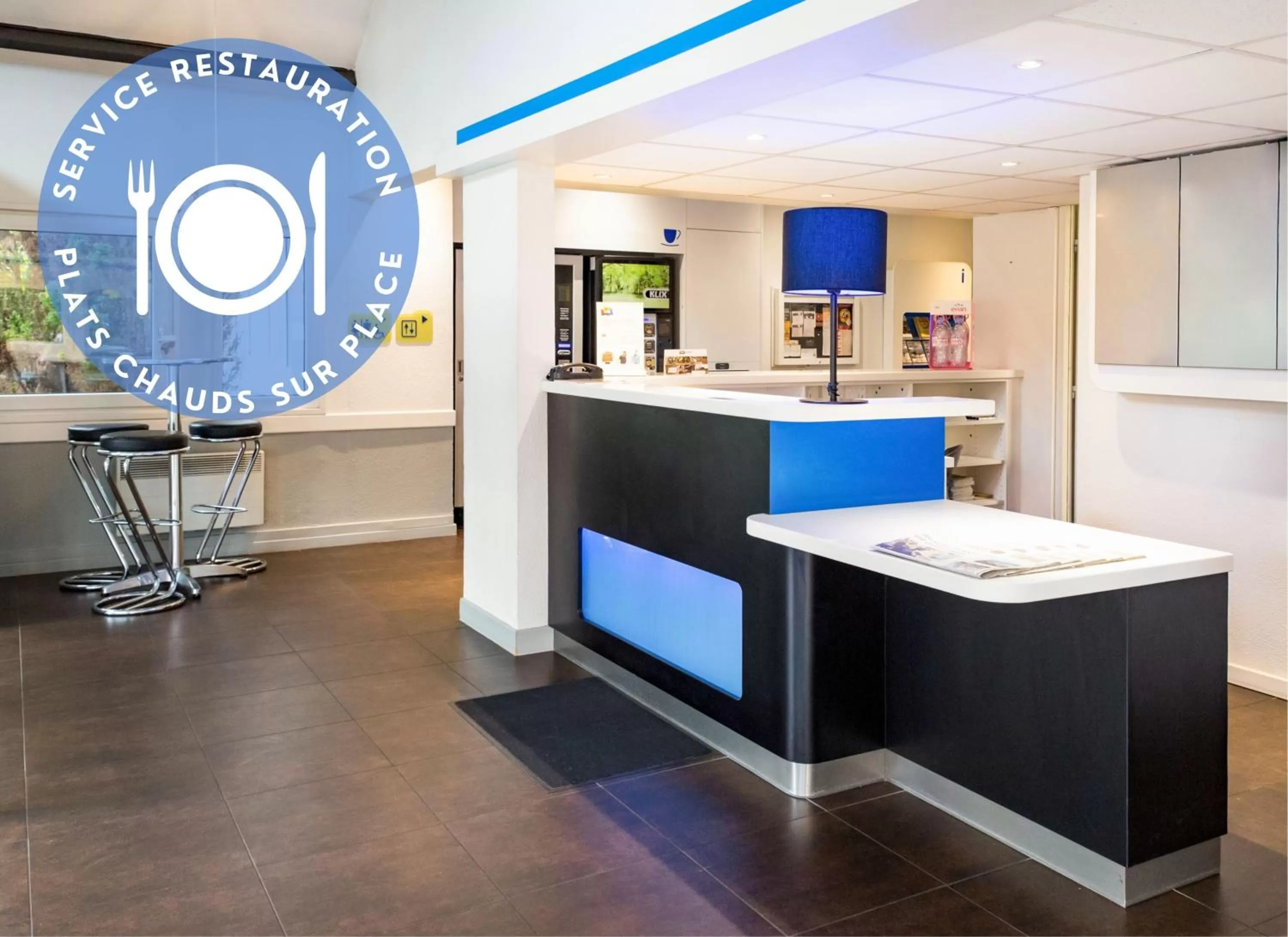 Lobby or reception in Hôtel Ibis Budget Nantes Ouest Atlantis Couëron