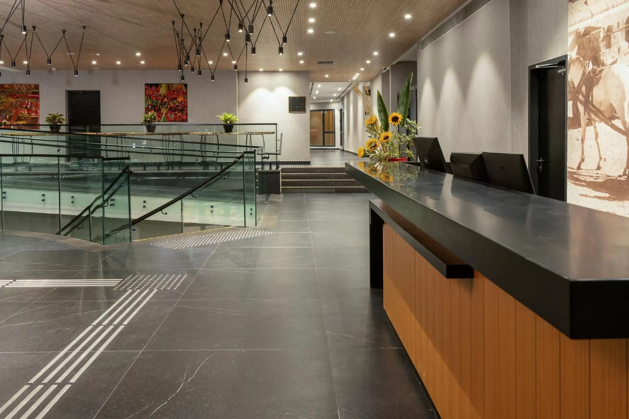 Lobby or reception in Kfar Giladi Hotel