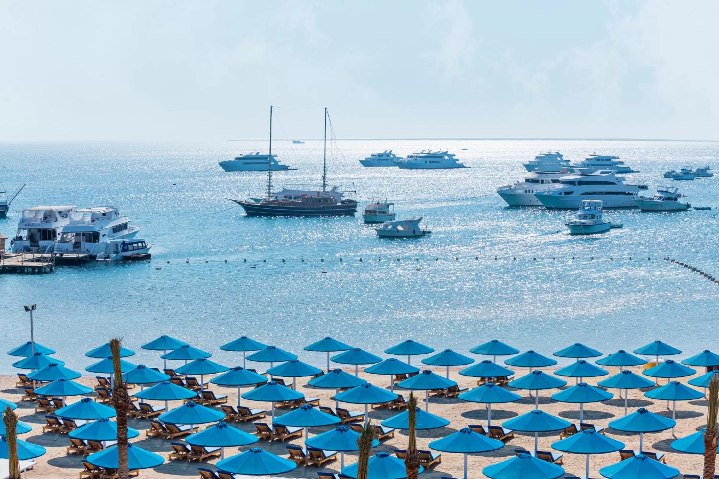 Beach in Pickalbatros Blu Spa Resort - Adults Friendly 16 Years Plus- Ultra All-Inclusive