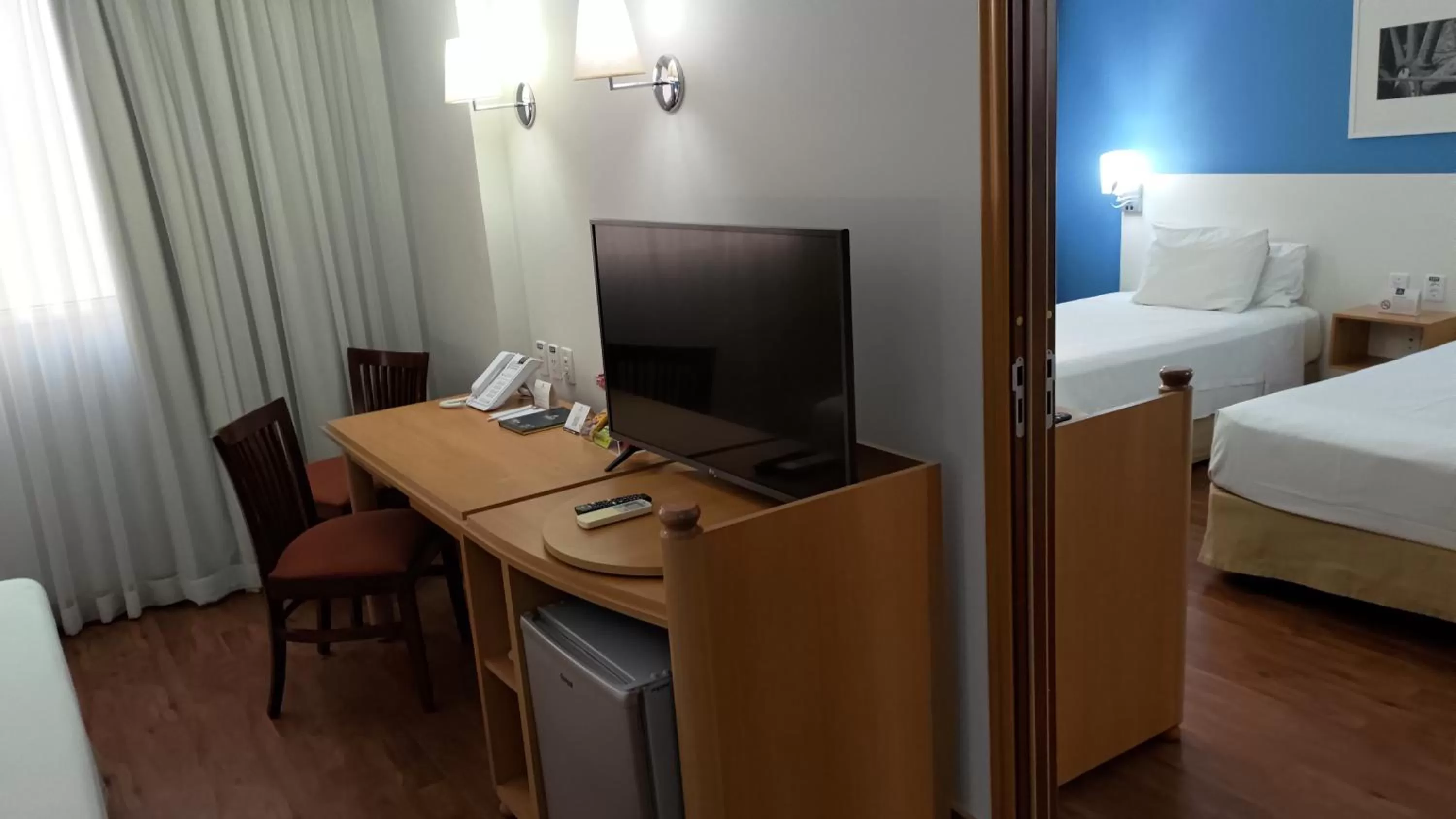 TV and multimedia, Bed in Slaviero São Paulo Downtown