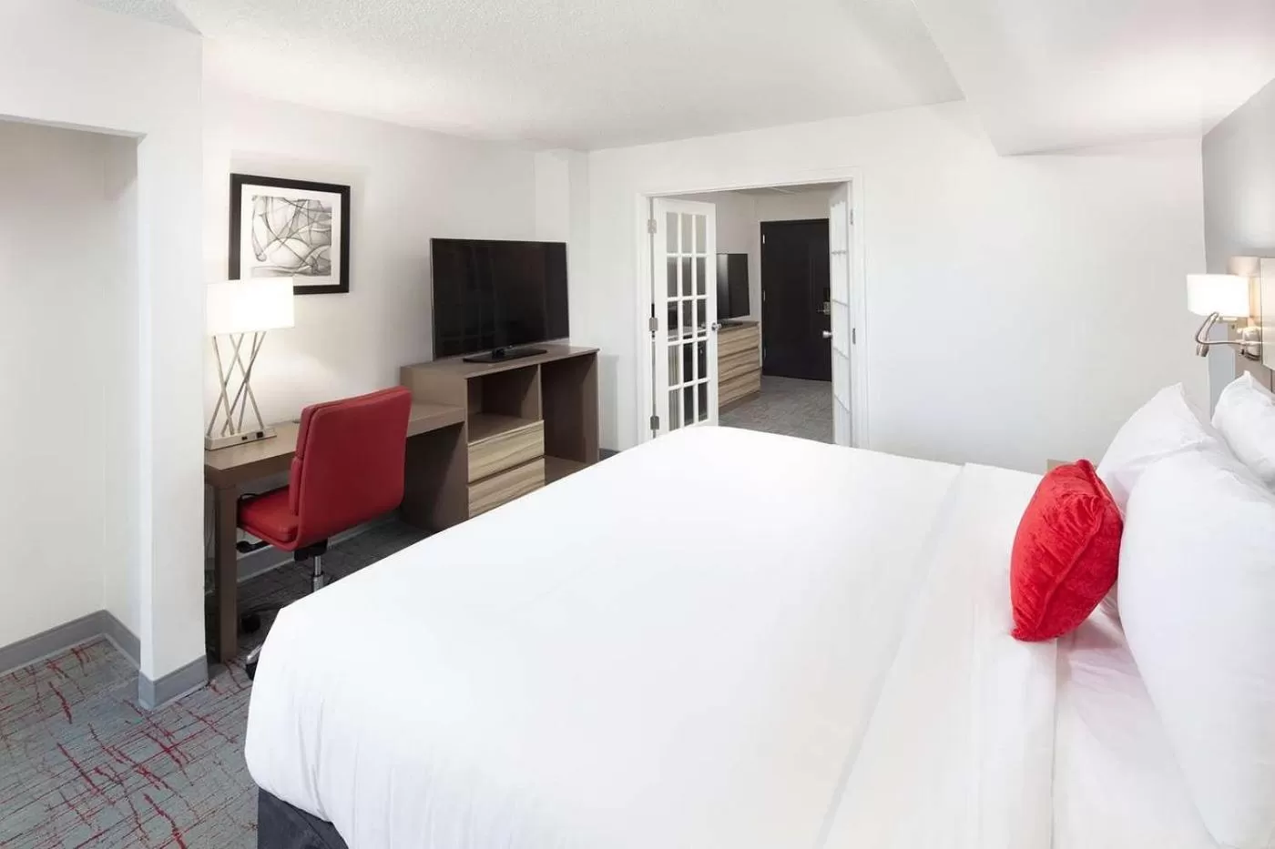 Bed in Wyndham Garden Columbia-Ft Jackson