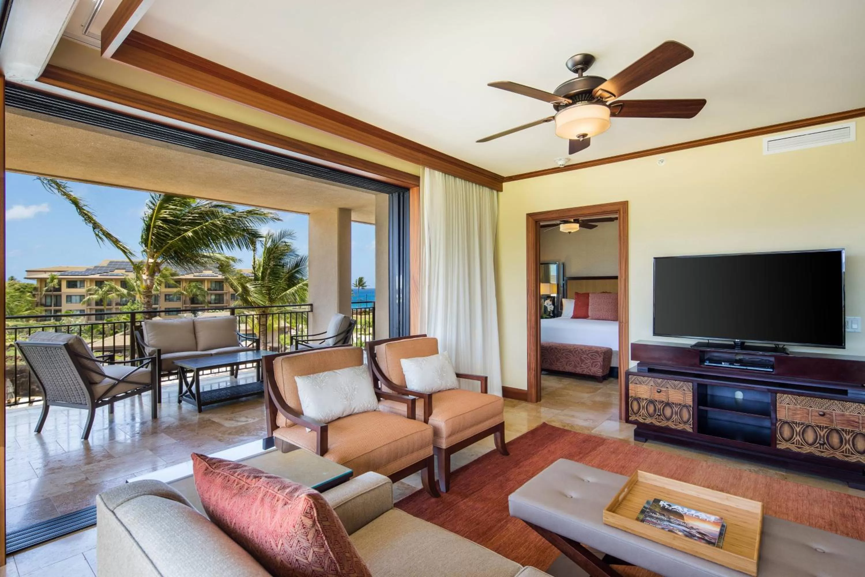 Living room in Koloa Landing Resort at Po'ipu, Autograph Collection