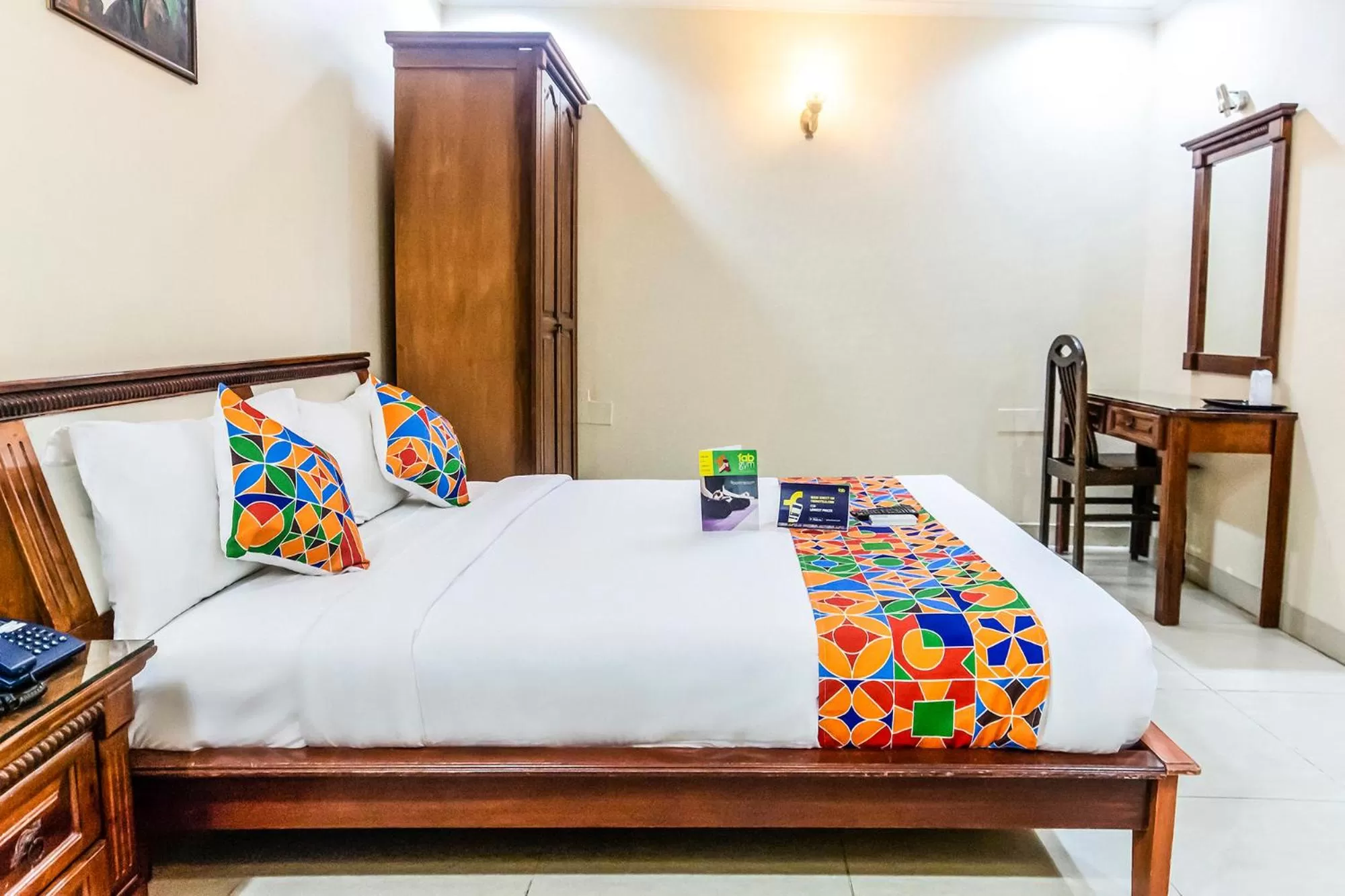 Photo of the whole room, Bed in Fabhotel Blossoms Service Apartment - T Nagar