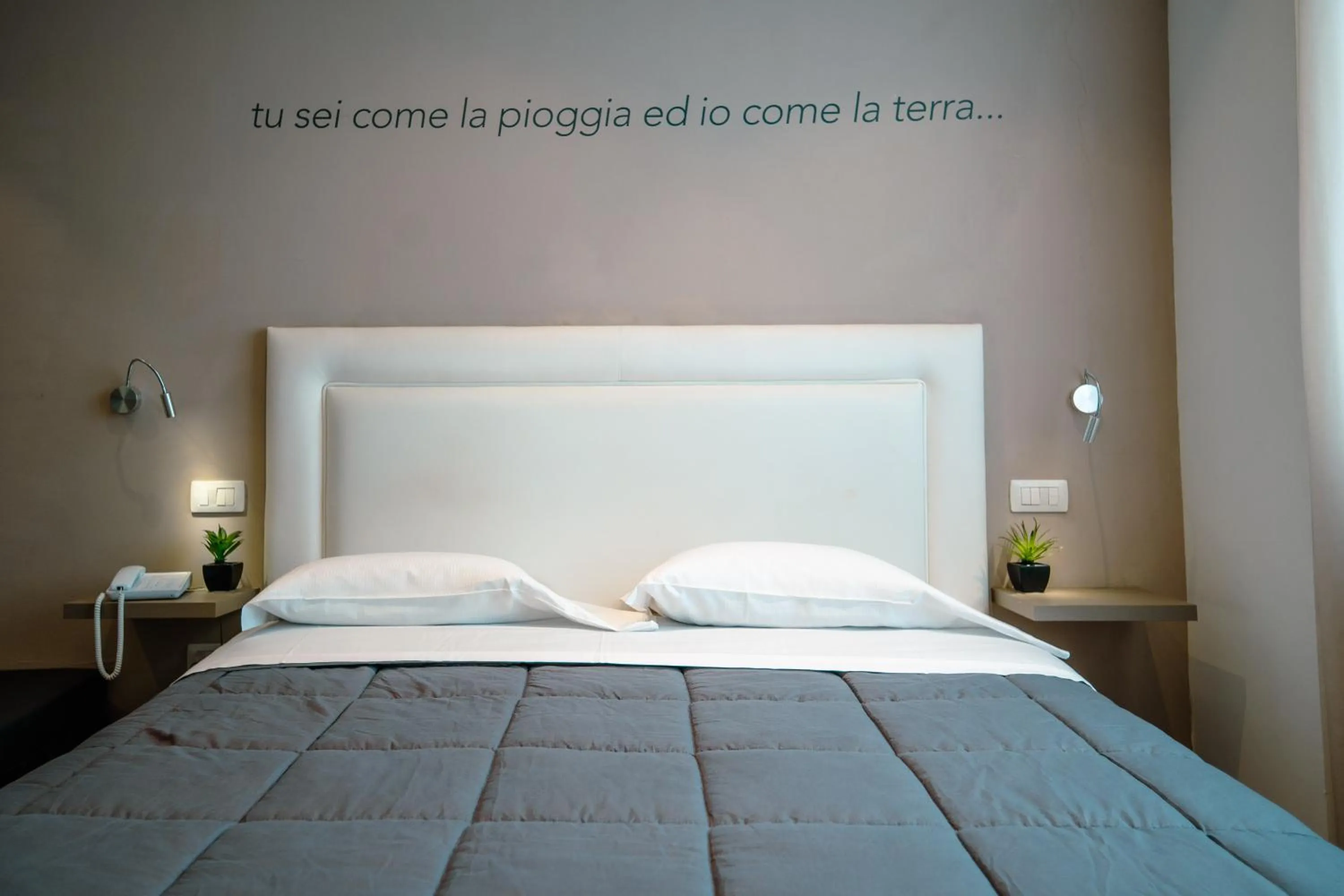 Bed in Hotel Bruman Salerno