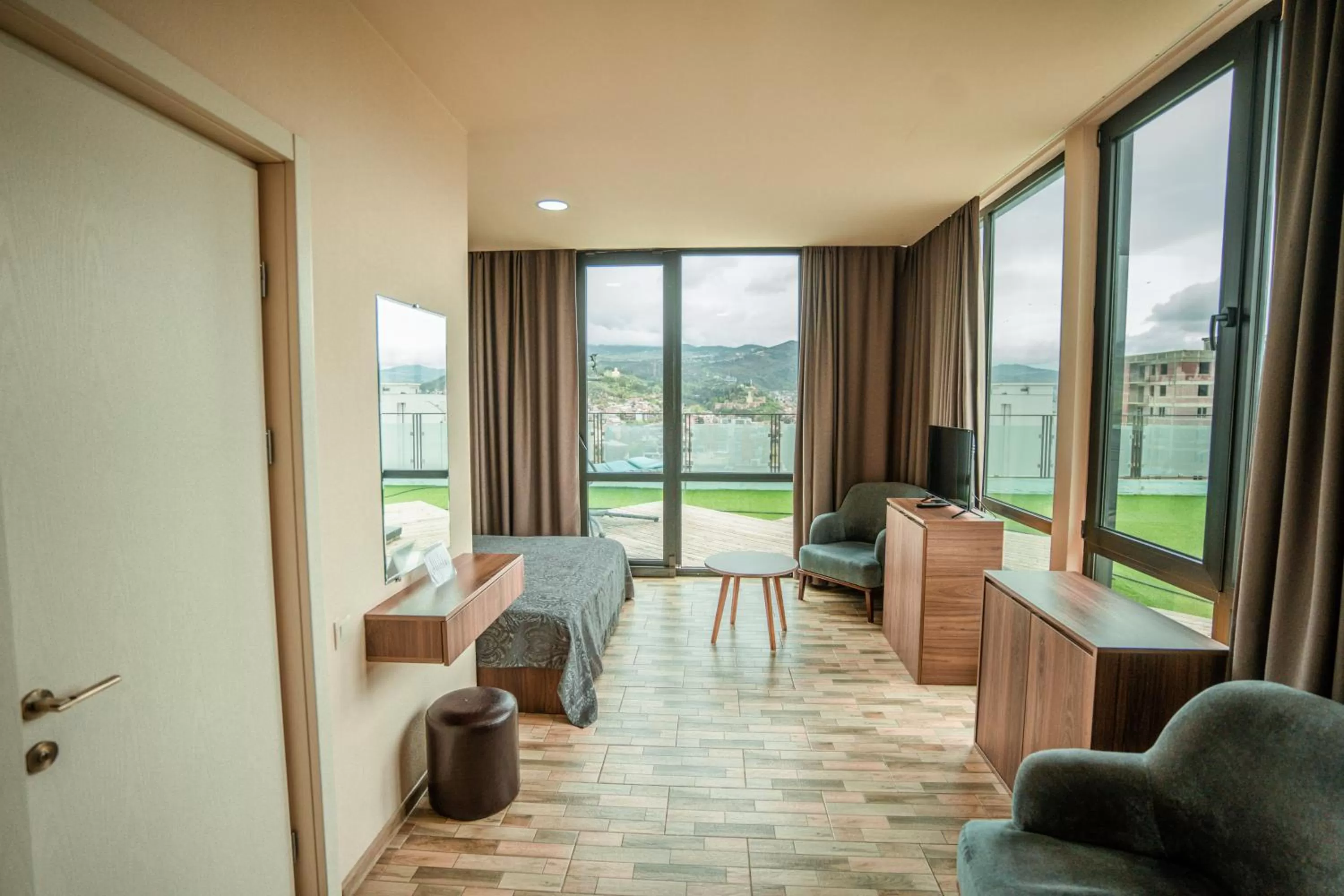 Garden in Hotel Grand View in Tbilisi