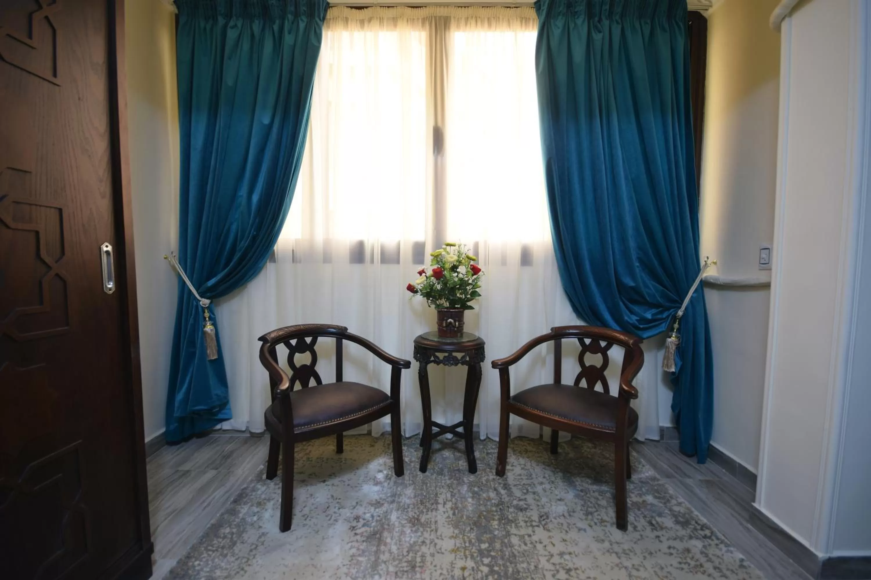 Seating area in Amin Hotel