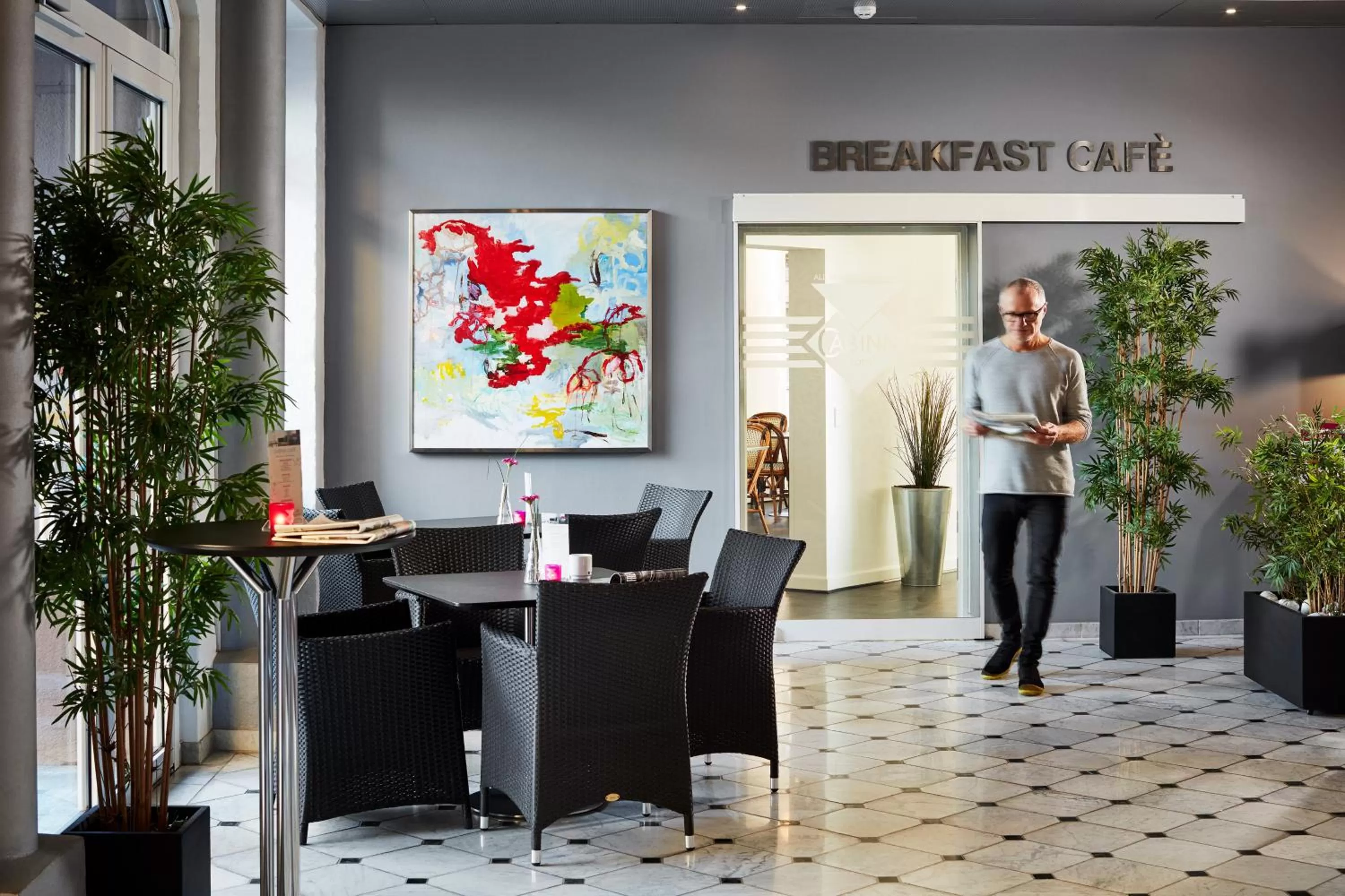 Lobby or reception in Cabinn Esbjerg