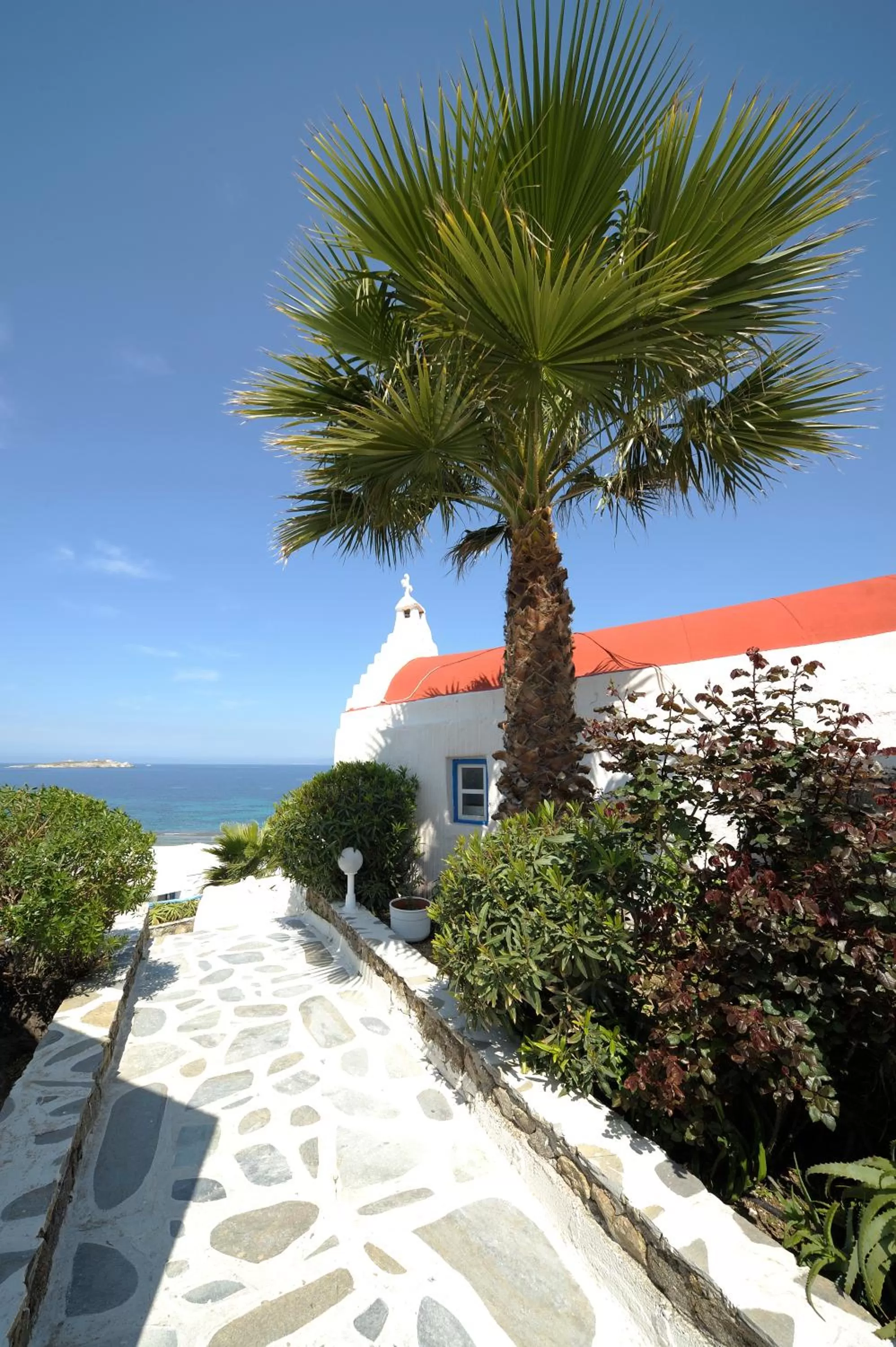 Facade/entrance in Mykonos Beach Hotel