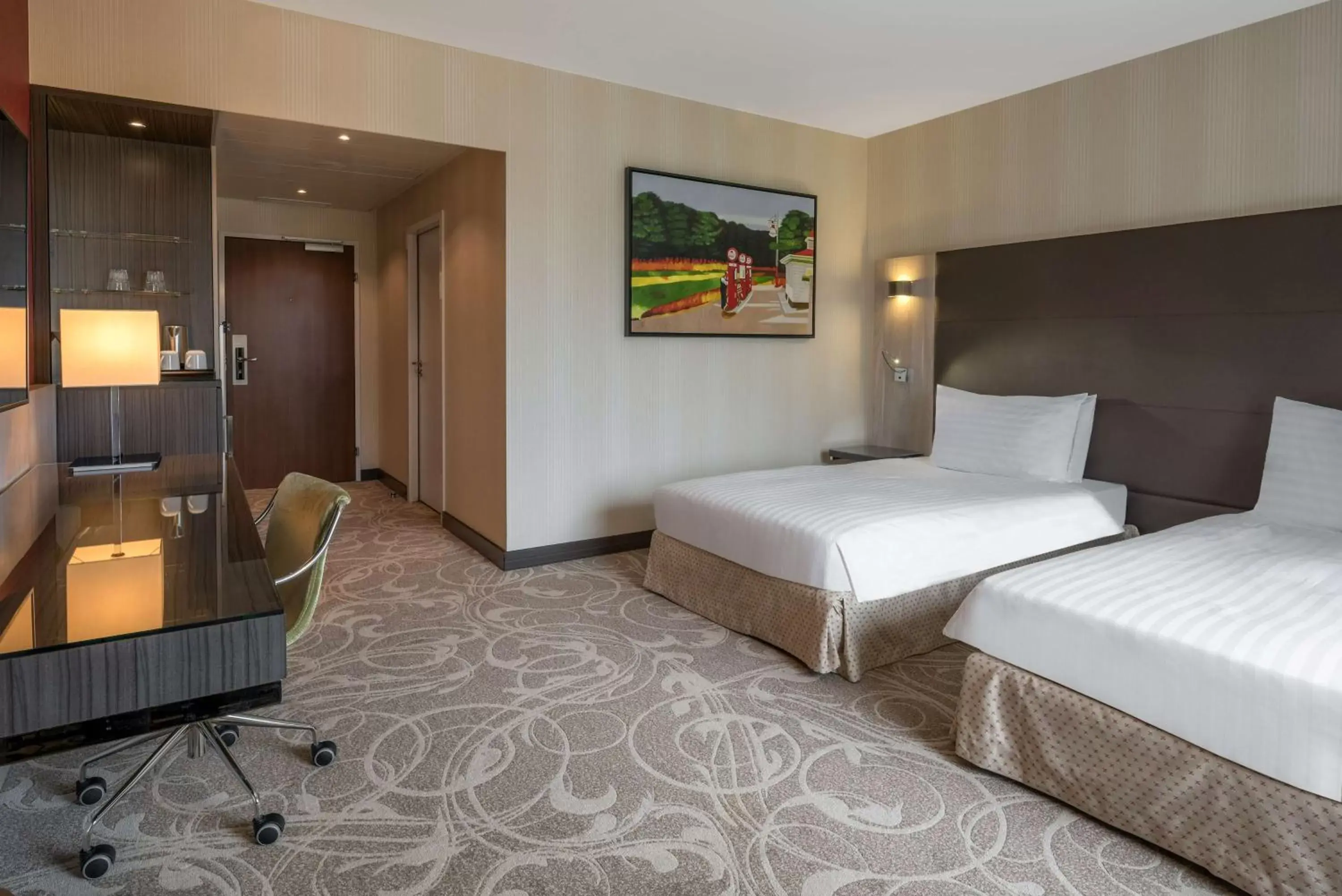 Executive Twin Room in Hilton Geneva Hotel and Conference Centre Executive Twin Room in Hilton Geneva Hotel and Conference Centre