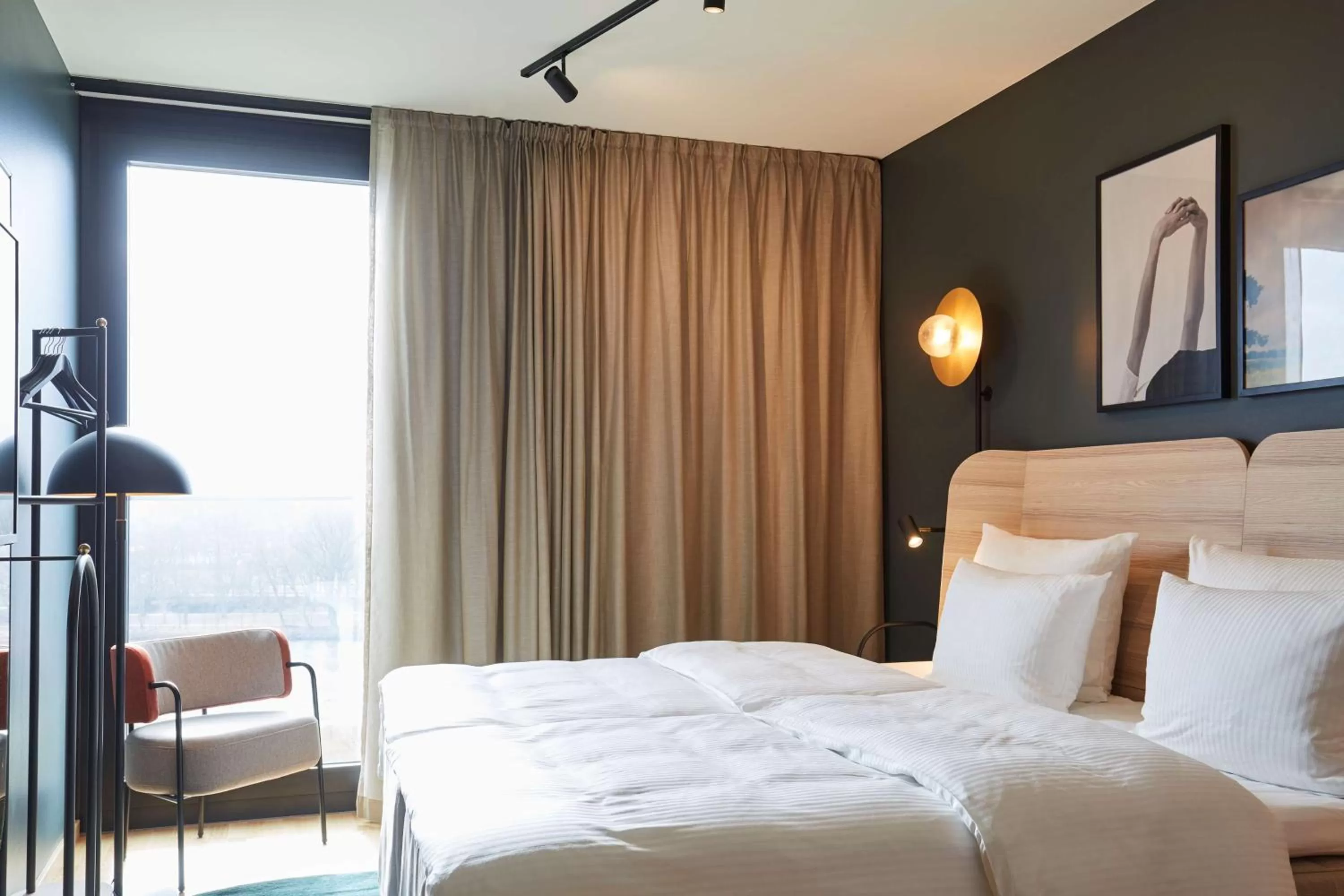 Bedroom, Bed in Scandic Frankfurt Hafenpark